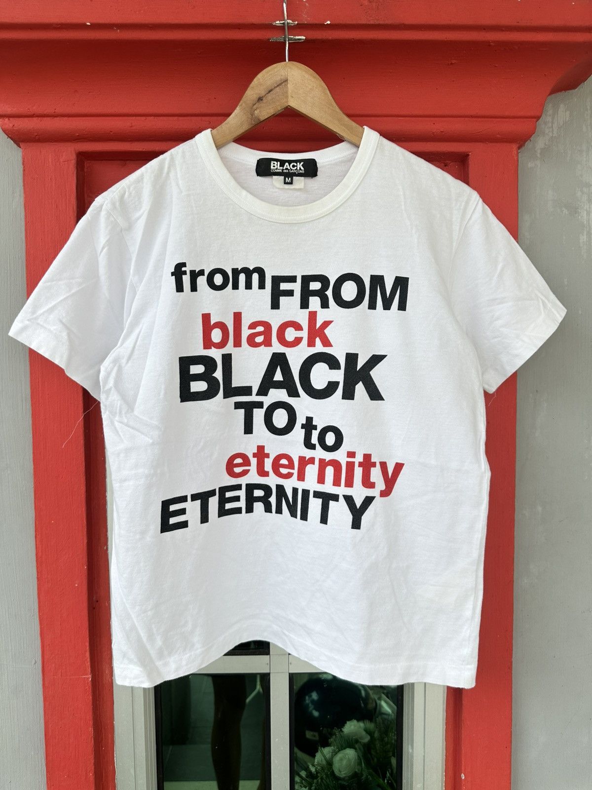 Comme des Garcons Black Comme des Garcons Black To Eternity Tee Size US M / EU 48-50 / 2 - 1 Thumbnail