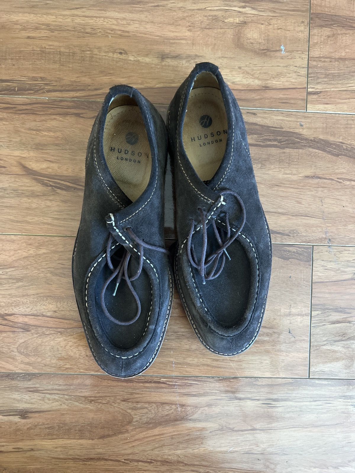 Hudson Hudson London Derby Brown Suede Size US 10.5 / EU 43-44 - 2 Thumbnail
