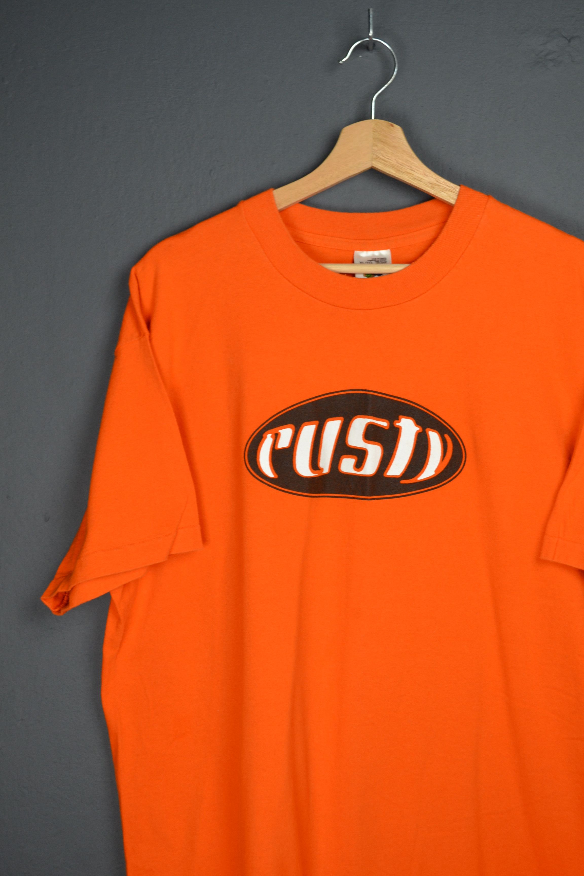 Band Tees Rusty Band T-shirt 1990s Fluke Tee Orange XL Canadian Punk Size US XL / EU 56 / 4 - 1 Thumbnail