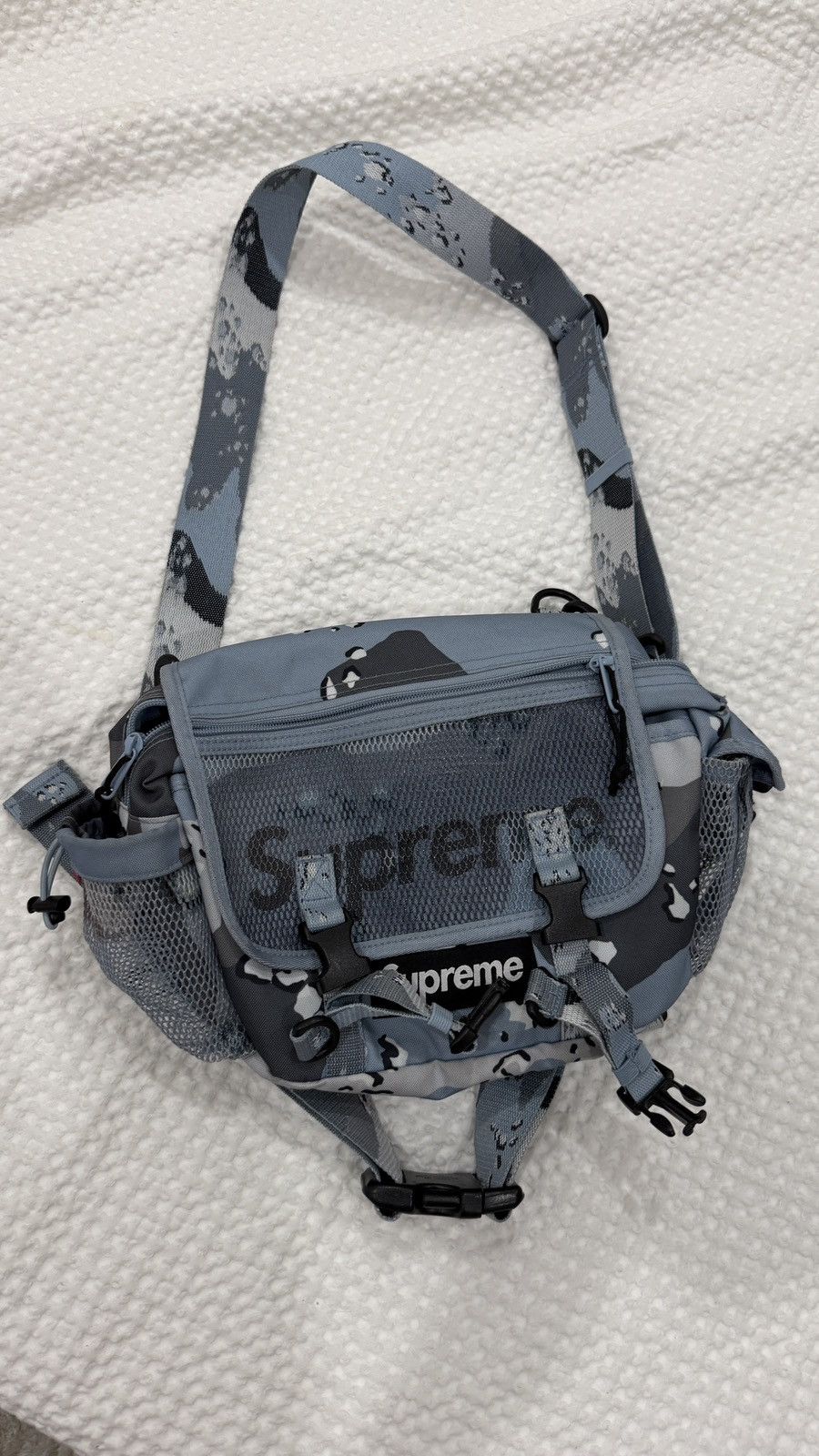 Supreme 20ss Waist Ebay Supreme Blue Chocolate Chip Camo Waist Bag