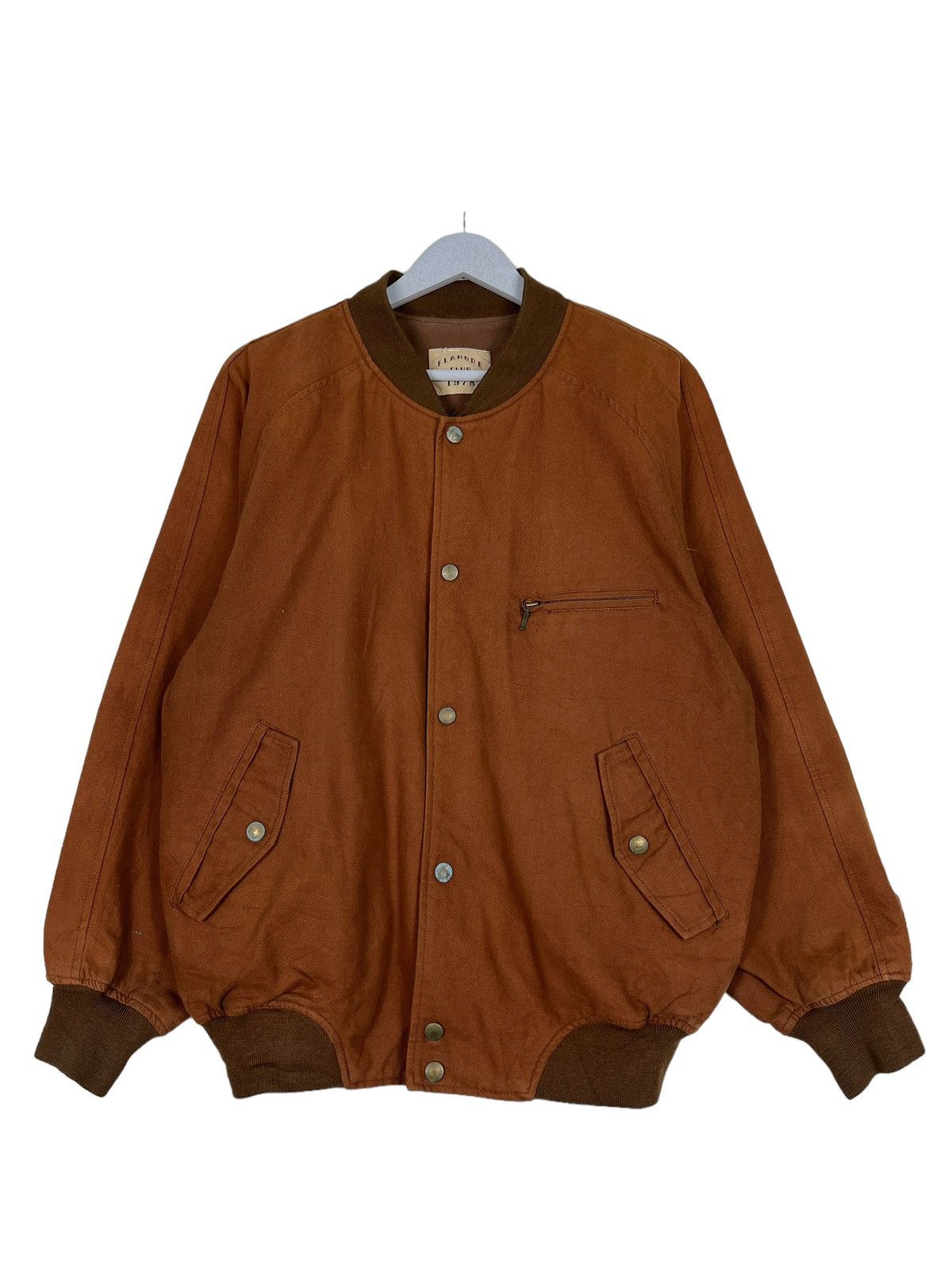 Japanese Brand 🔥 VINTAGE FLANDRE CLUB BOMBER JACKET Size US M / EU 48-50 / 2 - 4 Thumbnail