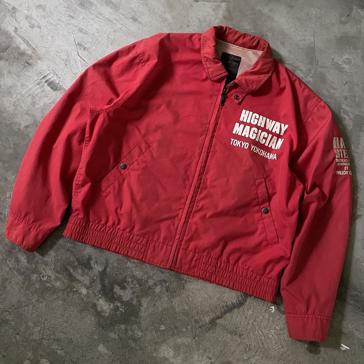 Vintage × YELLOW CORN Vintage Yellow Corn Racing Sledge Hammer Bomber Jacket Size US M / EU 48-50 / 2 - 2 Thumbnail