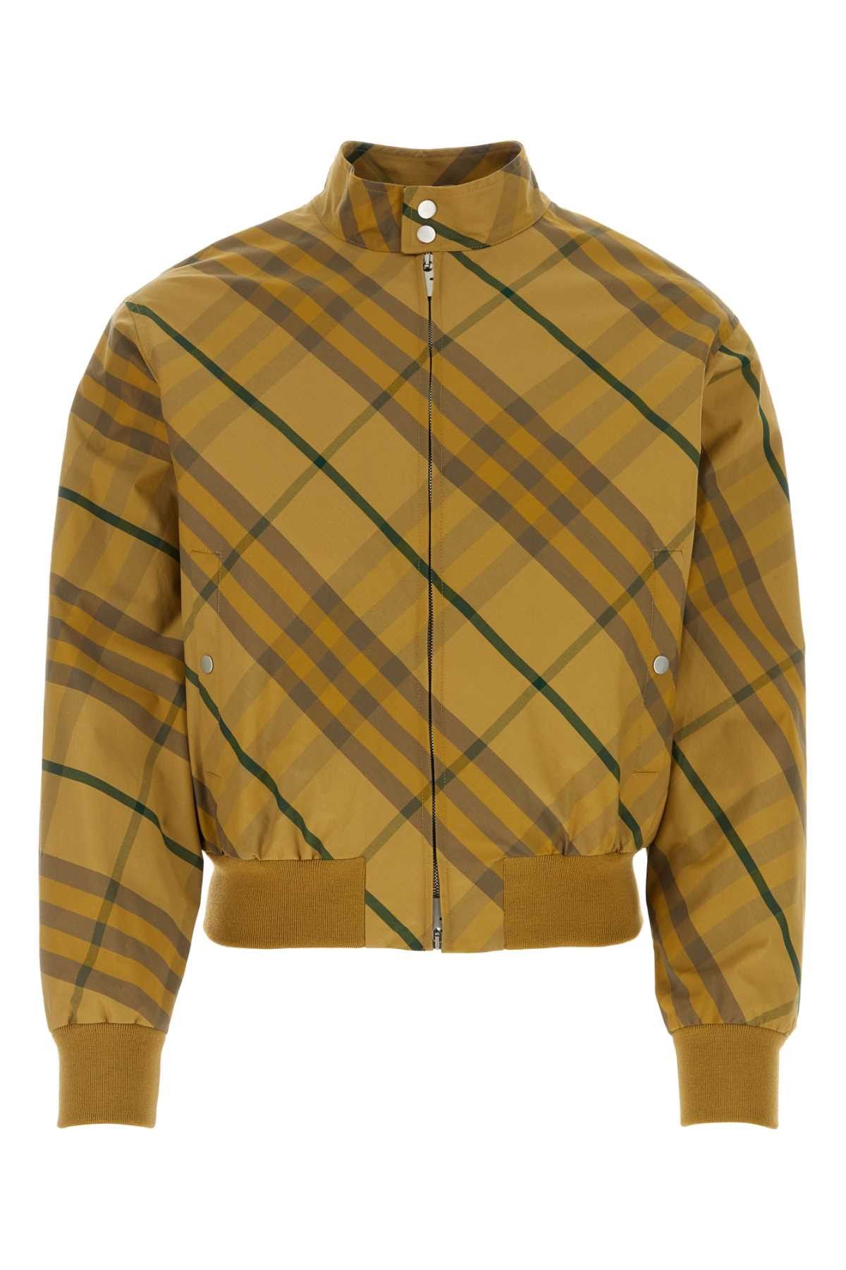 image of Burberry Embroidered Cotton Bomber Jacket, Men's (Size Medium)