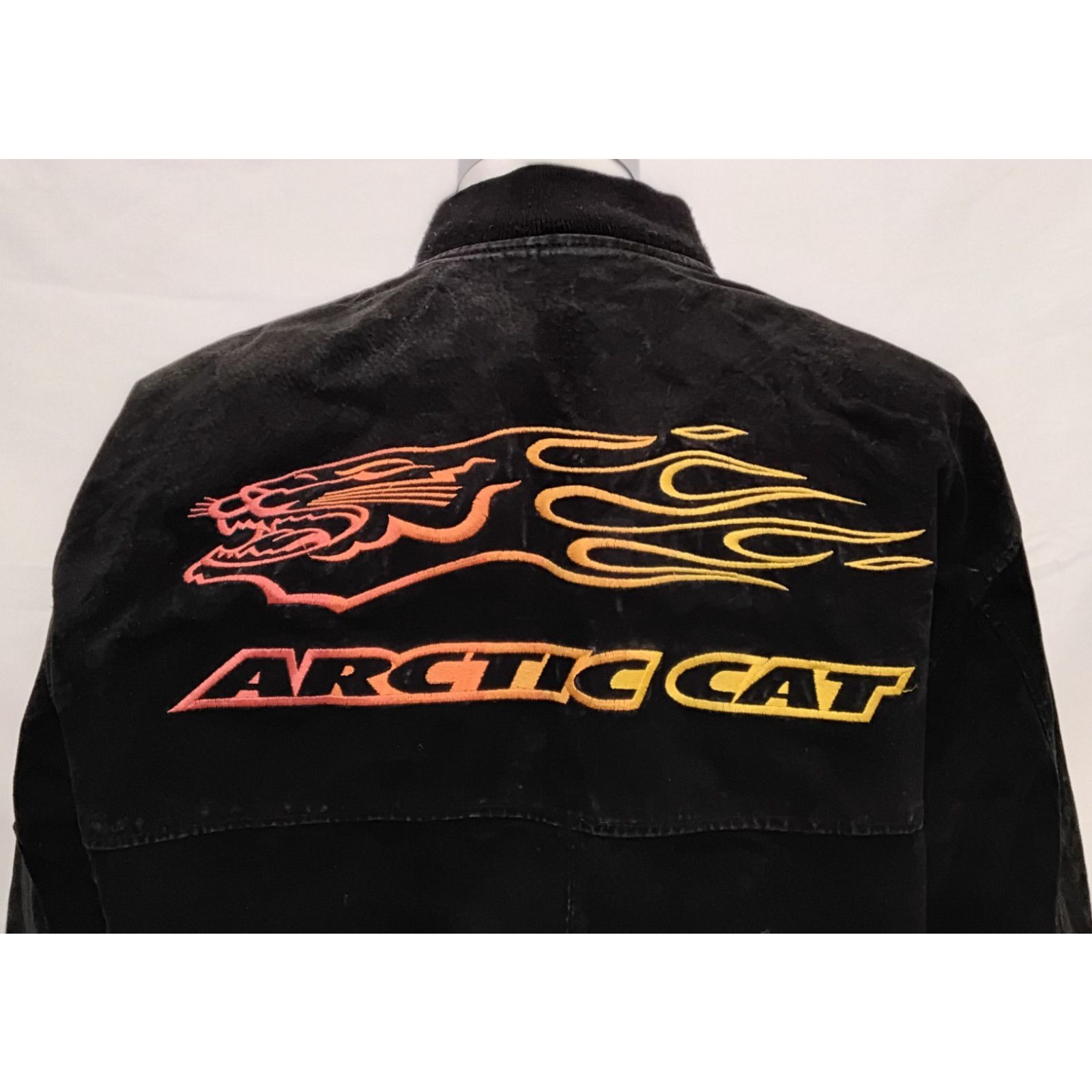 Other Arctic Cat Suede Leather Bomber Jacket Men's L Black Size US L / EU 52-54 / 3 - 5 Thumbnail