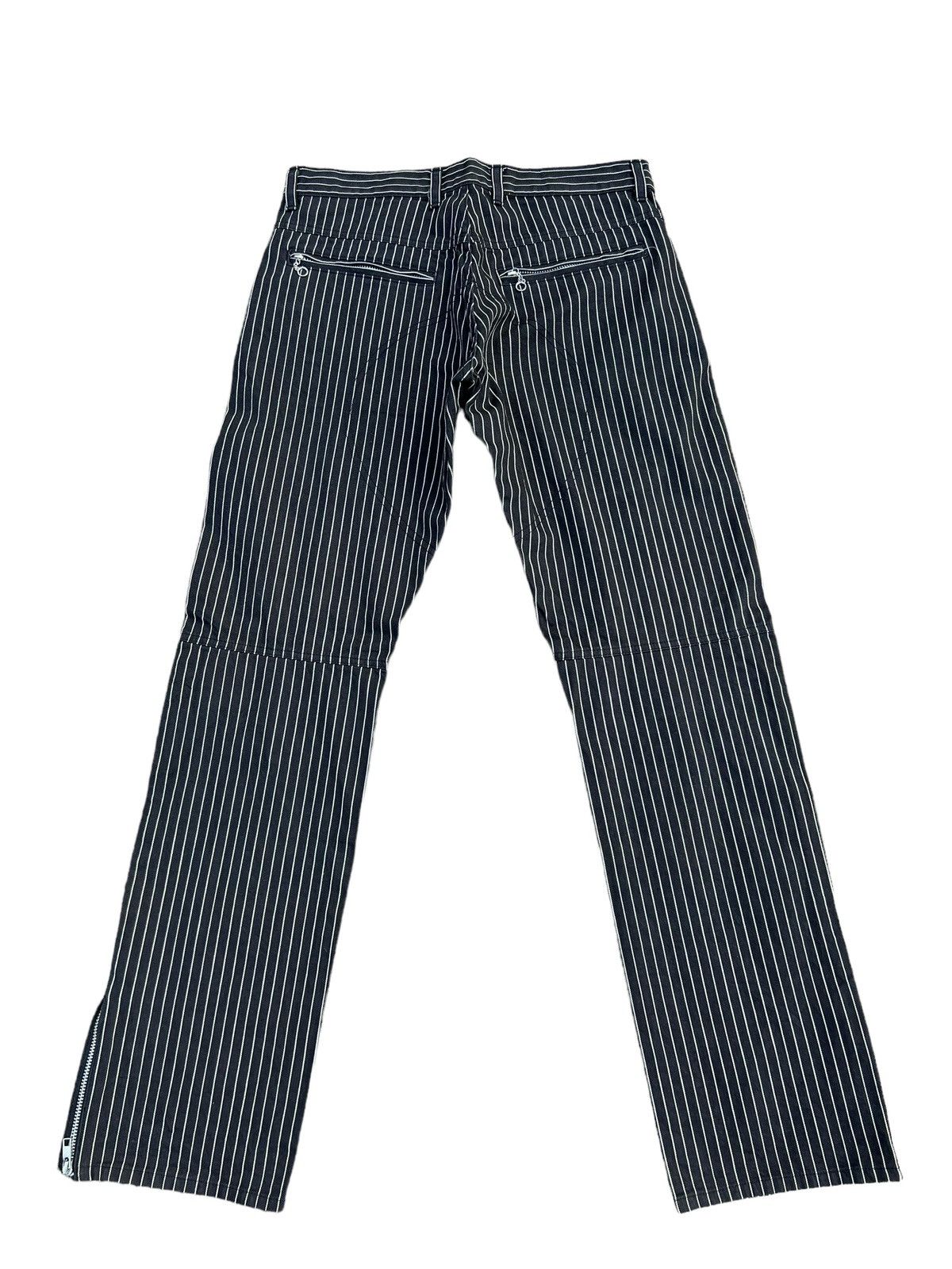 Designer Vintage Unknown Japan Brand Stripe Knee Patch Pant Size US 31 - 2 Thumbnail