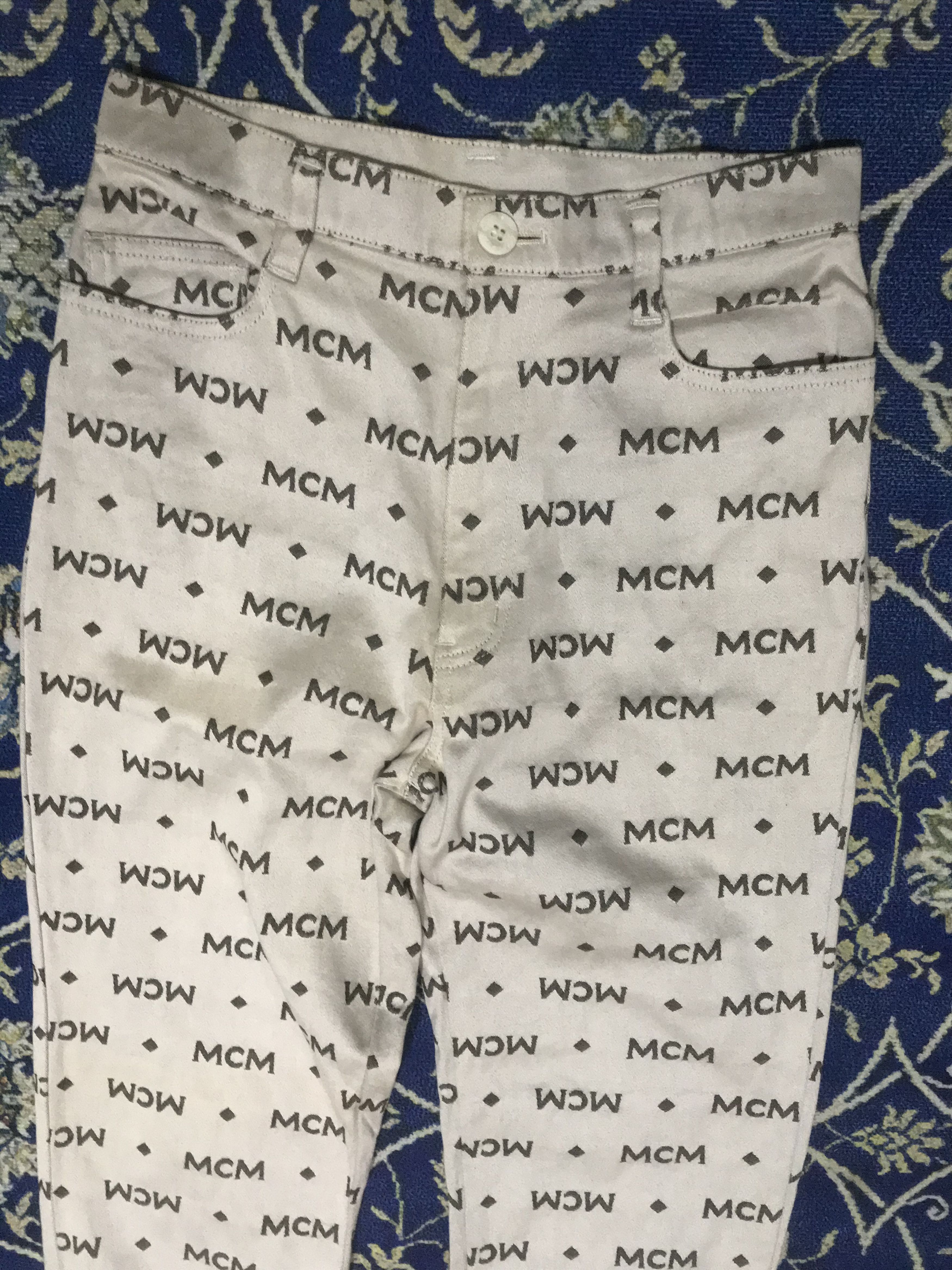 Designer × If Six Was Nine × MCM VINTAGE MCM LEGERE MONOGRAM PANTS Size US 26 / EU 42 - 2 Thumbnail