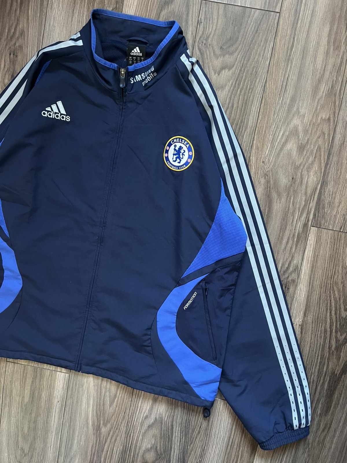 Vintage Chelsea 2006/2007 Football Soccer Track Jacket Dark Blue XL Size US XL / EU 56 / 4 - 2 Thumbnail