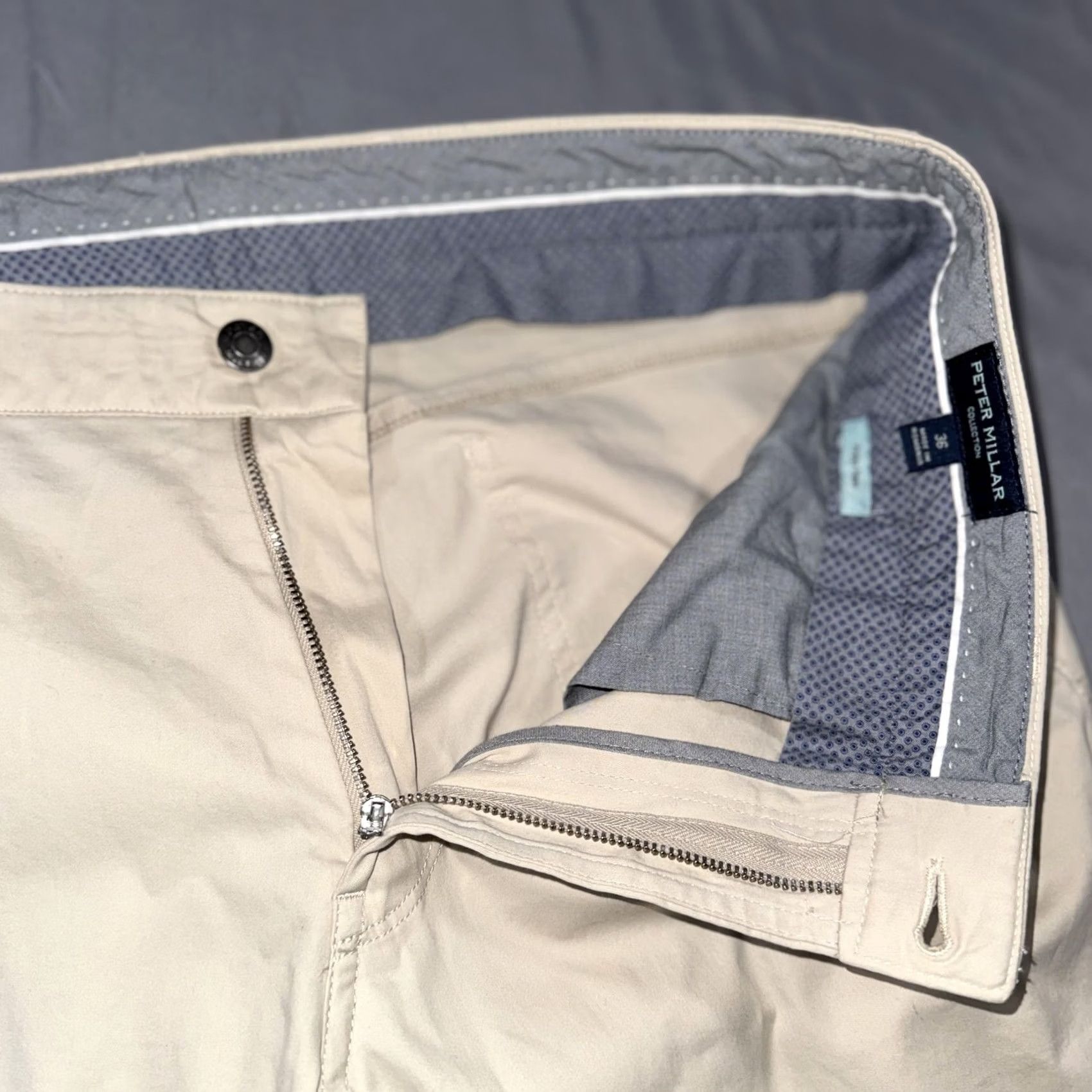 Peter Millar Peter Millar Pants Mens 36 Beige Slim Fit 5-Pocket Chino Cotton Casual Shirt? Size US 36 / EU 52 - 4 Thumbnail