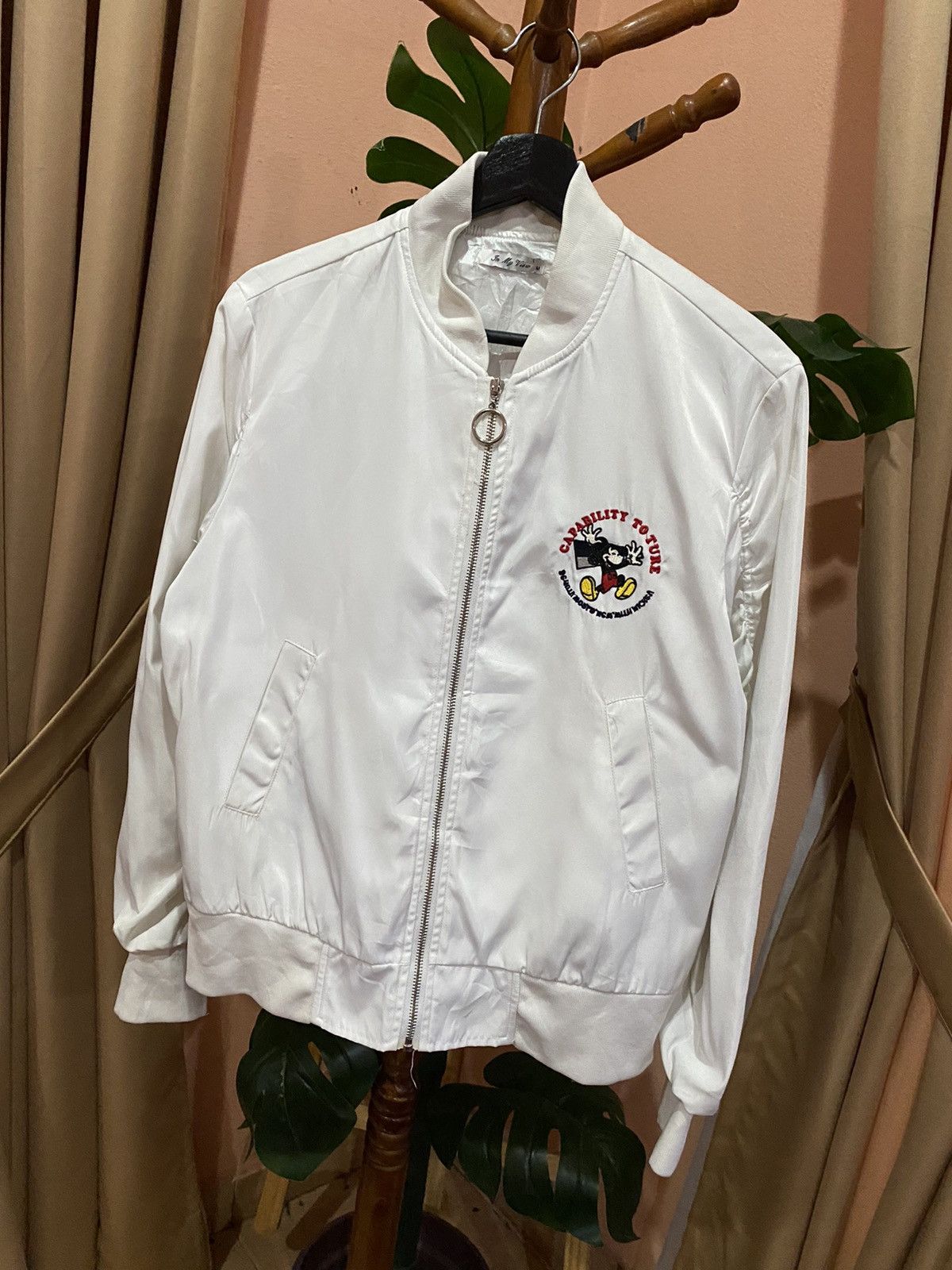 Mickey Mouse EMBROIDERED IN MY VIEW MICKEY MOUSE BOMBER JACKET Size US M / EU 48-50 / 2 - 4 Thumbnail