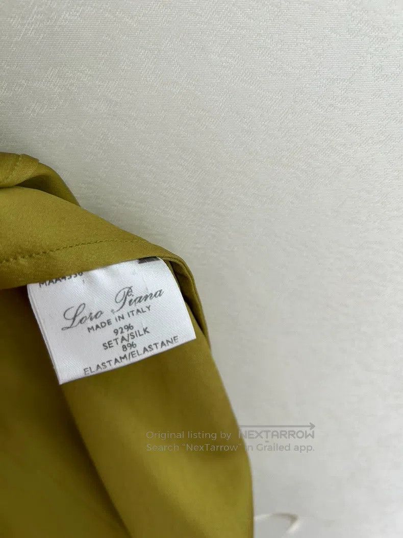 Loro Piana LORO PIANA Mustard yellow silk top Size S / US 4 / IT 40 - 5 Thumbnail