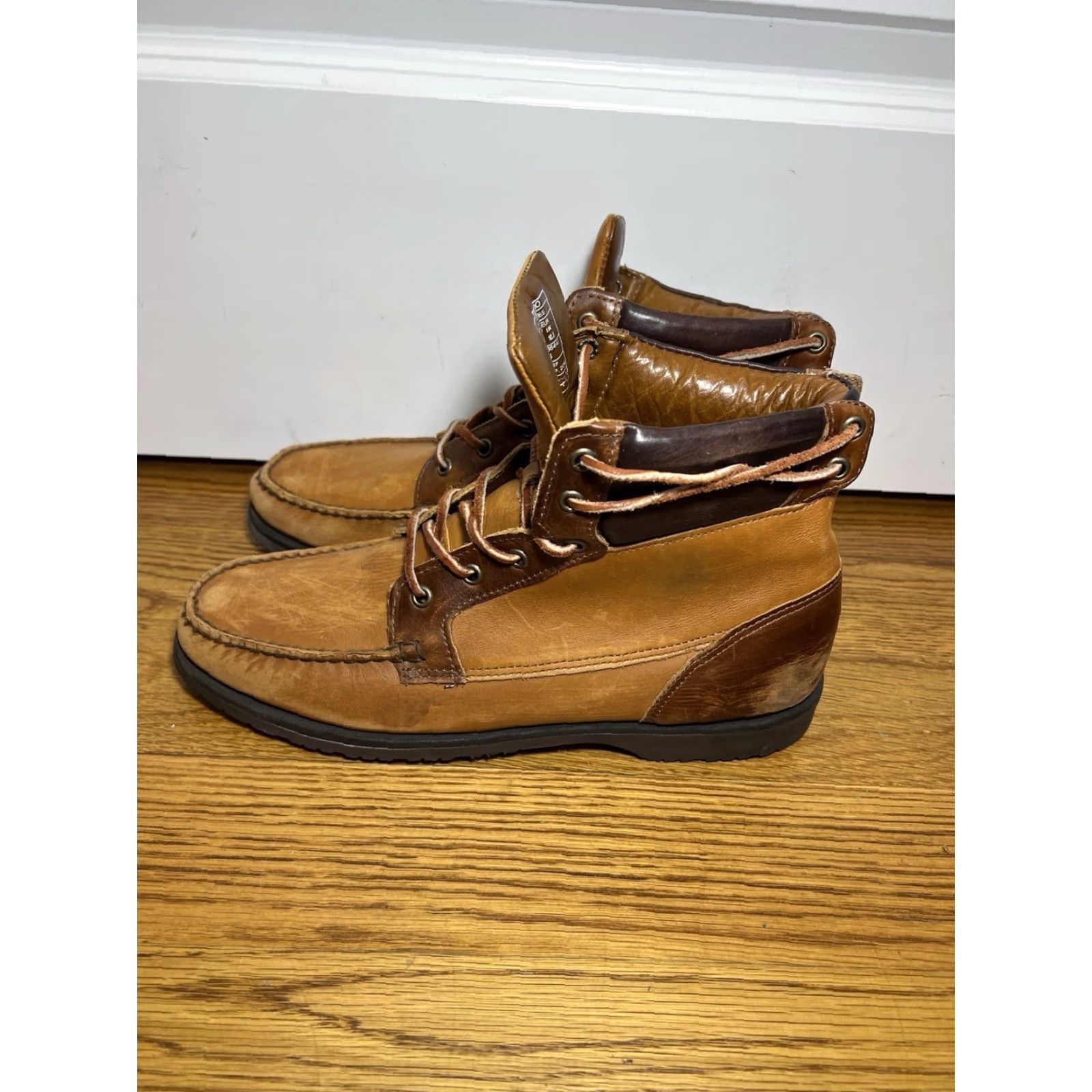 Sebago Sebago X Vane Scout Leather Boots Rust Cedar Mens Size 11 M Vibram Soles Chukka Ankle Leather Multicolor Casual Travel City Going Out Deer Mens Size US 11 / EU 44 - 3 Thumbnail