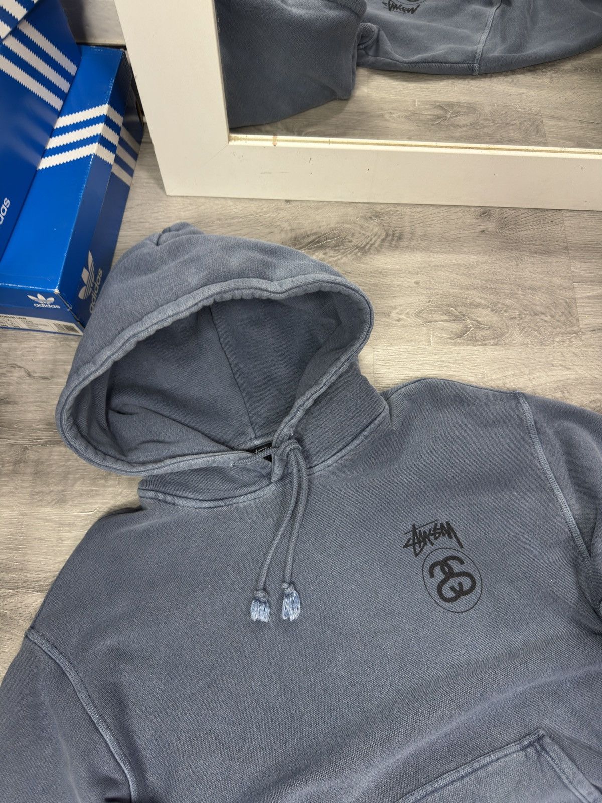 Stussy Stussy big logo washed hoodie Size US XL / EU 56 / 4 - 12 Thumbnail
