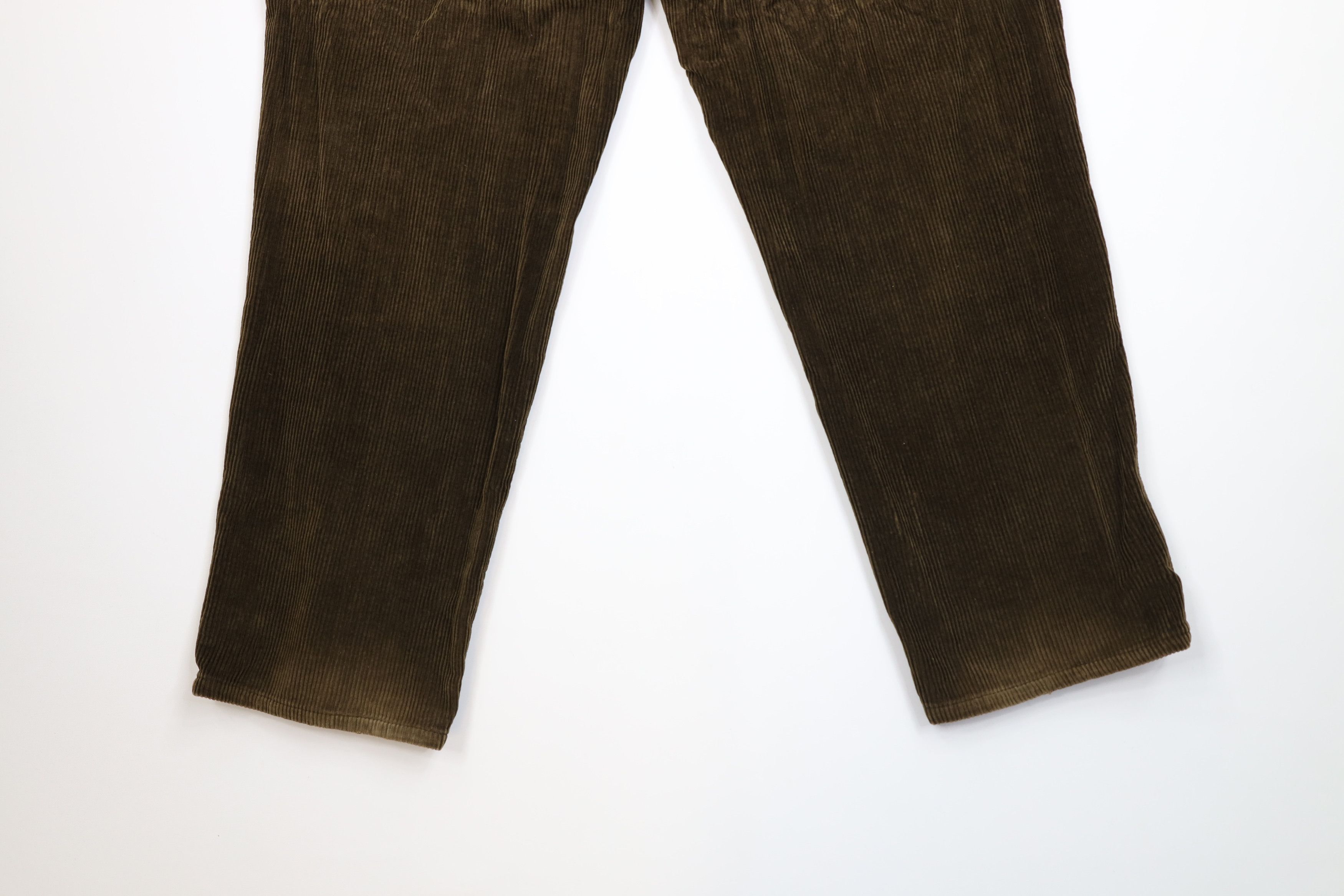 Vintage Vintage 90s Streetwear Wide Leg Corduroy Chino Pants Brown Size US 40 / EU 56 - 15 Thumbnail
