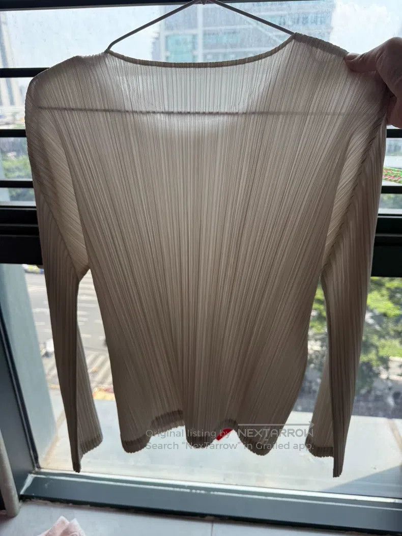 Issey Miyake Issey Miyake White Long Sleeve Size L / US 10 / IT 46 - 2 Thumbnail