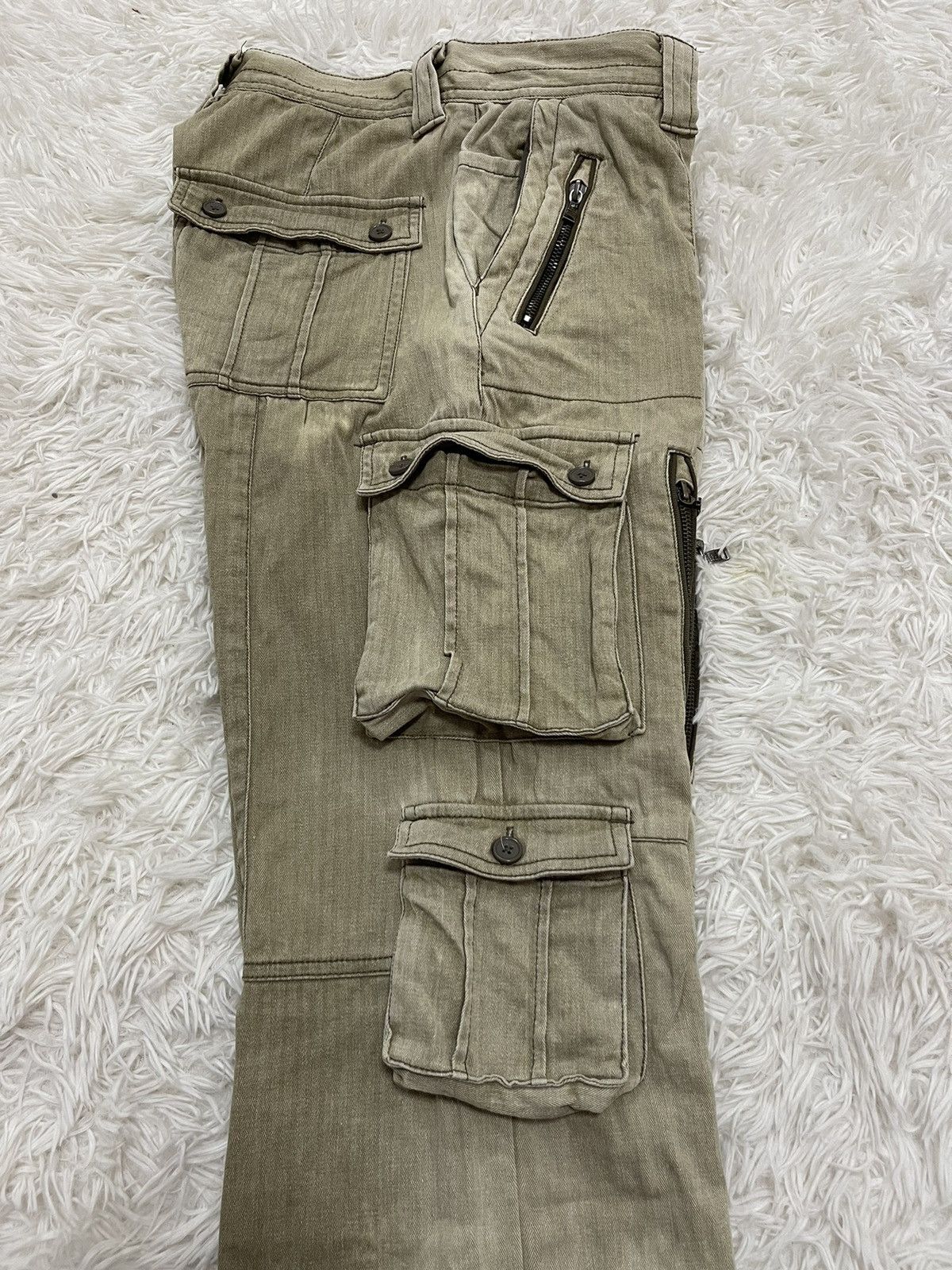 Japanese Brand × semanticdesign Distressed Semantic Design Bleached Flared Leg Pants Size US 32 / EU 48 - 15 Thumbnail