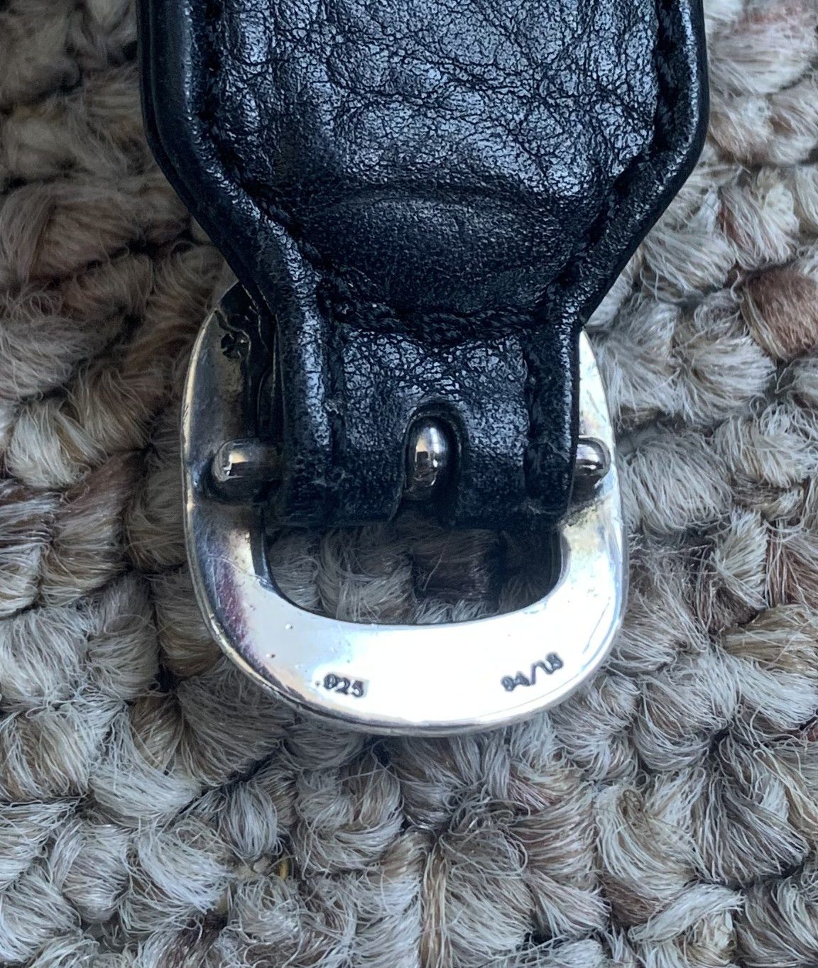 Chrome Hearts Chrome Hearts Adjustable Leather Silver Gunslinger Bracelet Size ONE SIZE - 11 Thumbnail