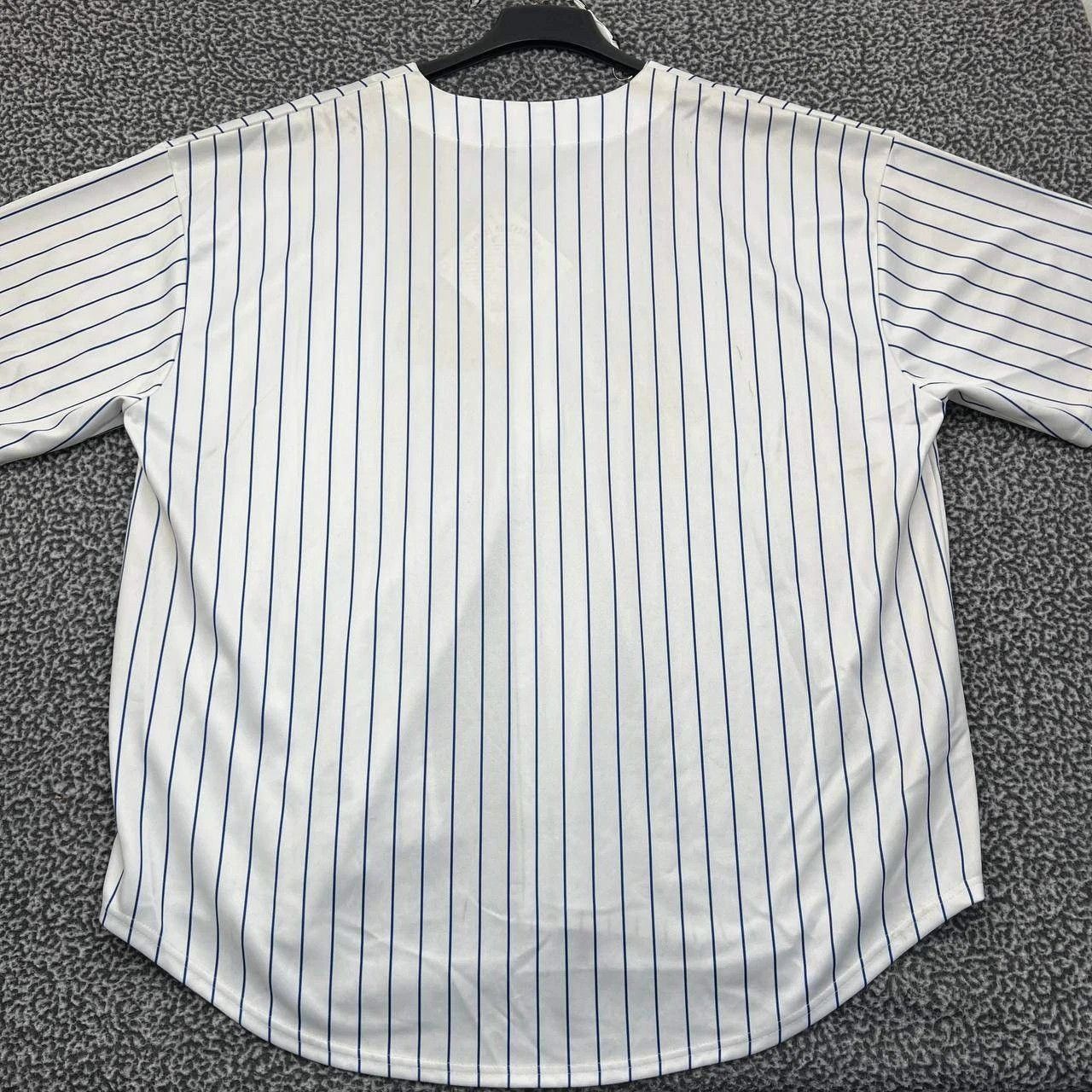 Majestic New York Mets Jersey Shirt Men 5X White Striped Majestic New Size US XXL / EU 58 / 5 - 2 Thumbnail