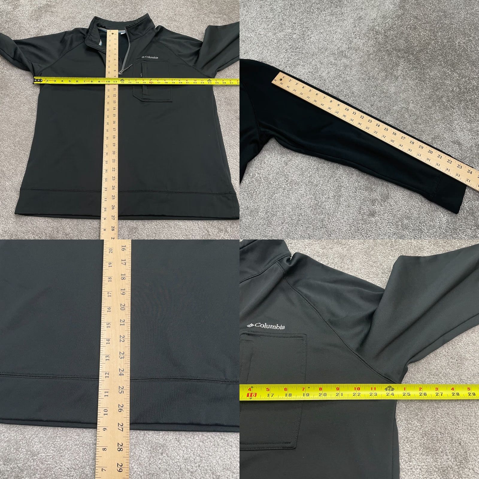 Vintage Columbia Western Trek Jacket Mens Large Black 1/4 Zip Pockets Outdoor Hiking Weather Activewear Fall Winter Seasonal Jacket Size US L / EU 52-54 / 3 - 8 Thumbnail