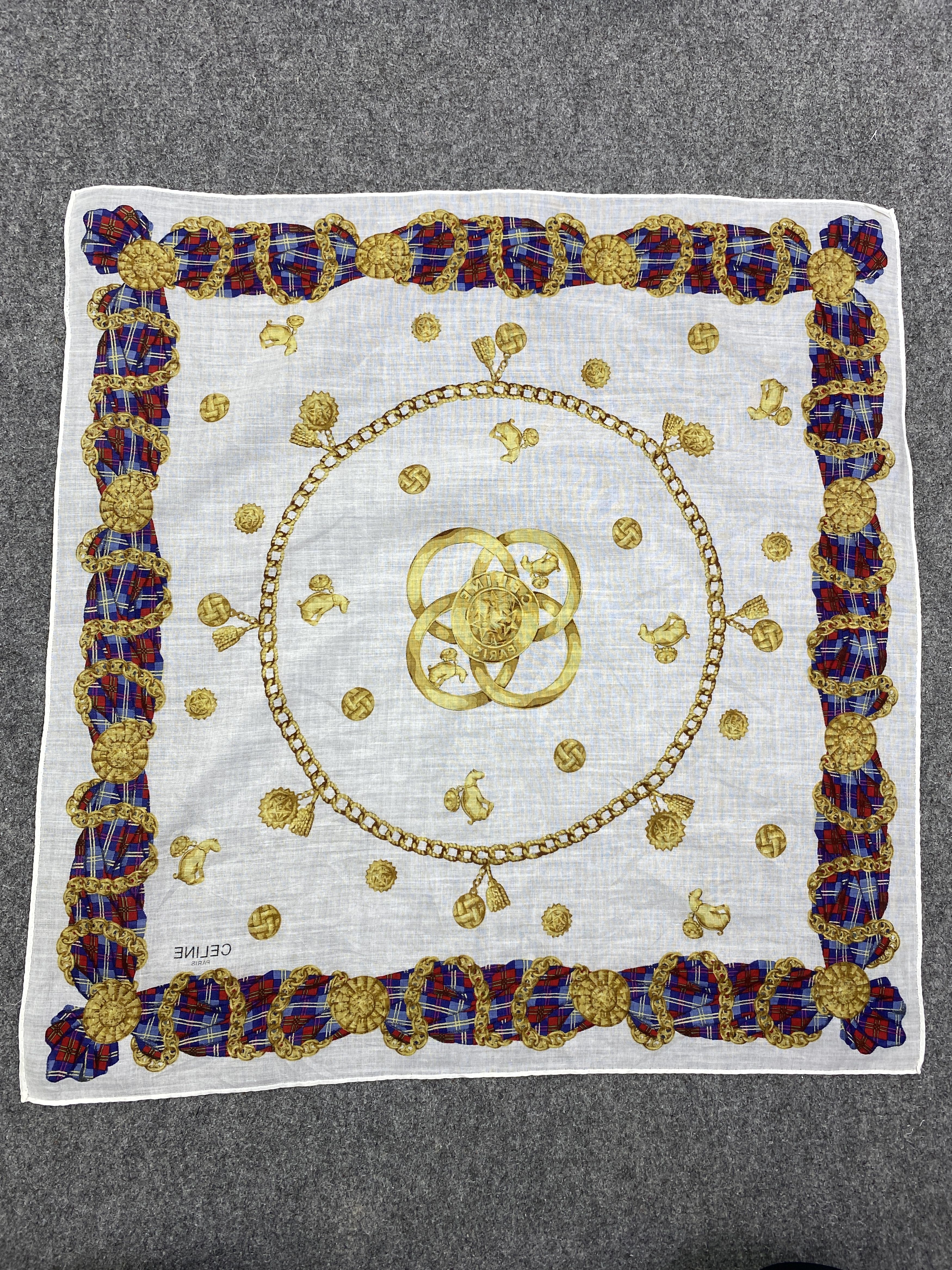Celine Vintage Celine Handkerchief / Neckerchief HKC0988 Size ONE SIZE - 5 Thumbnail