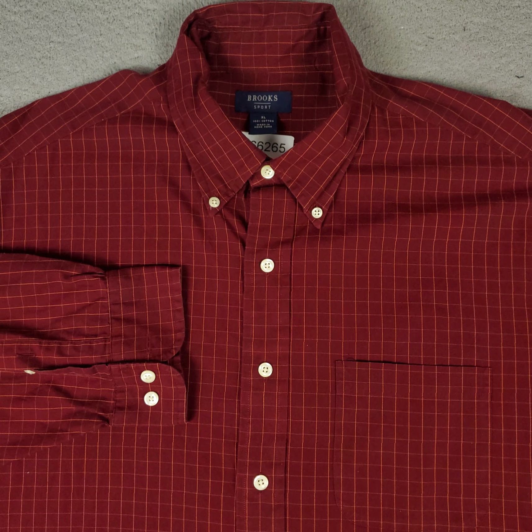 Brooks Brothers Brooks Brothers Shirt Mens XL Red Check Casual Button Up Long Sleeve Size US XL / EU 56 / 4 - 2 Thumbnail