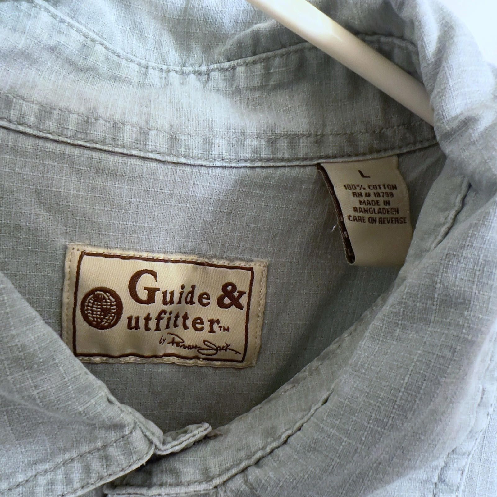 Designer Guide & Outfitter Button Up Shirt Men's Large Short Sleeve Size US L / EU 52-54 / 3 - 4 Thumbnail