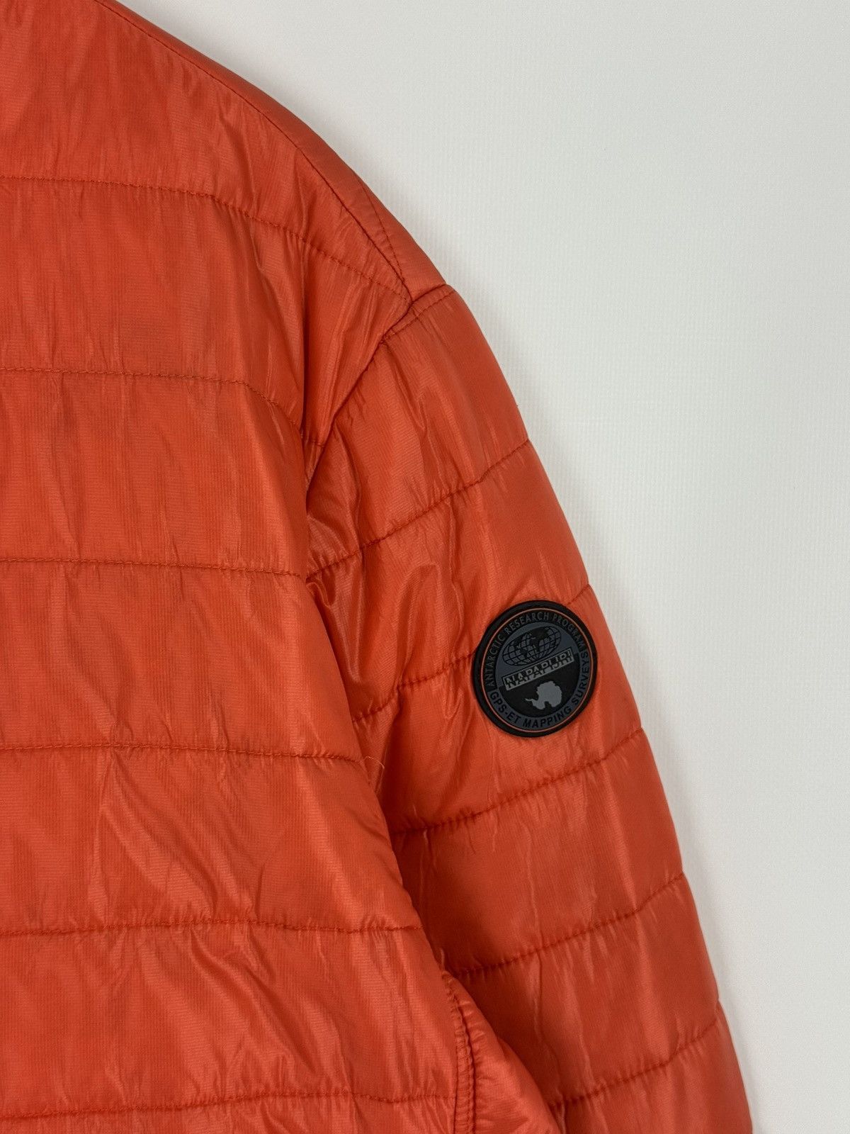 Napapijri Napapijri Quilted Orange Light Jacket Size US L / EU 52-54 / 3 - 6 Thumbnail