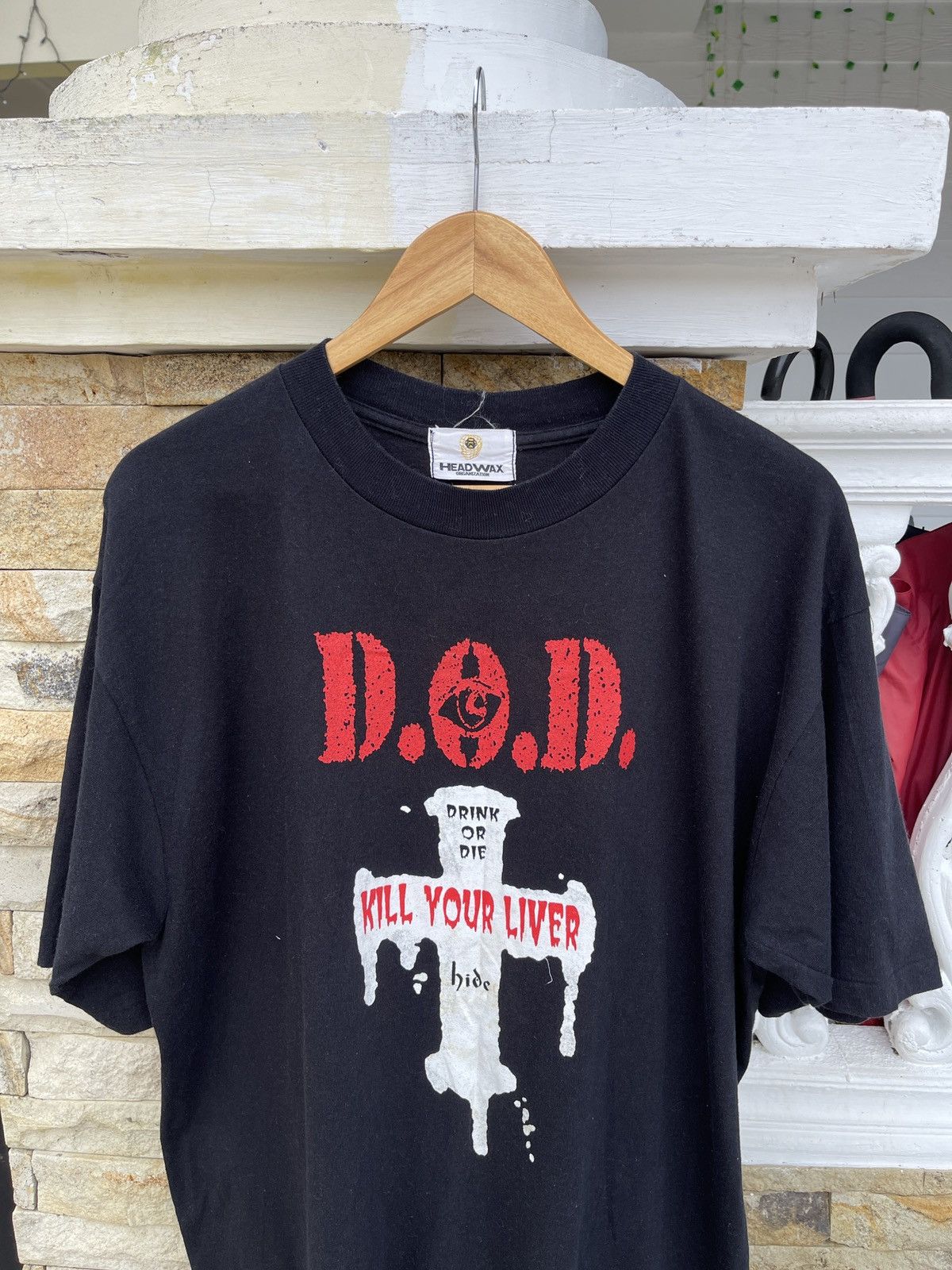 Band Tees Rare🔥Vtg 90s DOD Drink Or Die Japan Band T Shirt Size US XL / EU 56 / 4 - 5 Thumbnail