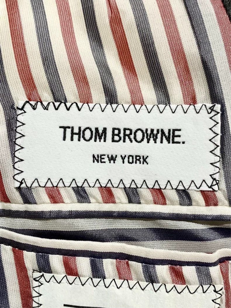 Thom Browne Thom Browne size0 Rivet decorated lapel full cashmere coat Size ONE SIZE - 8 Thumbnail