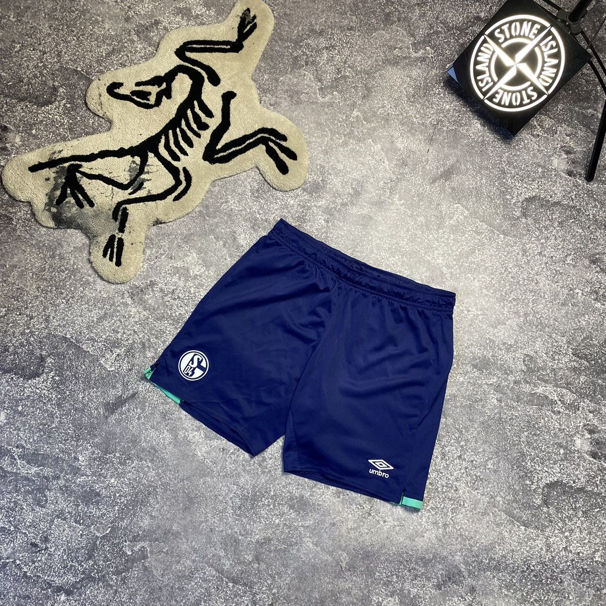 Umbro Vintage Adidas FC Schalke 04 small logo soccer shorts Size US 34 / EU 50 - 1 Thumbnail