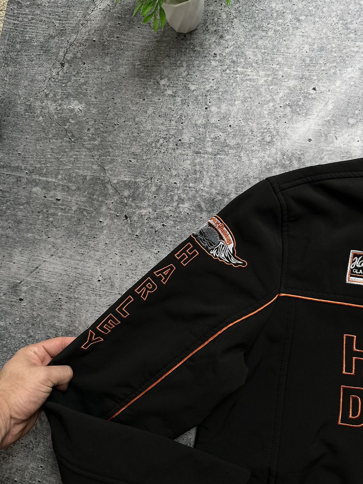 Harley Davidson Vintage Harley Davidson Motorcycle Softshell Jacket! Size US M / EU 48-50 / 2 - 4 Thumbnail