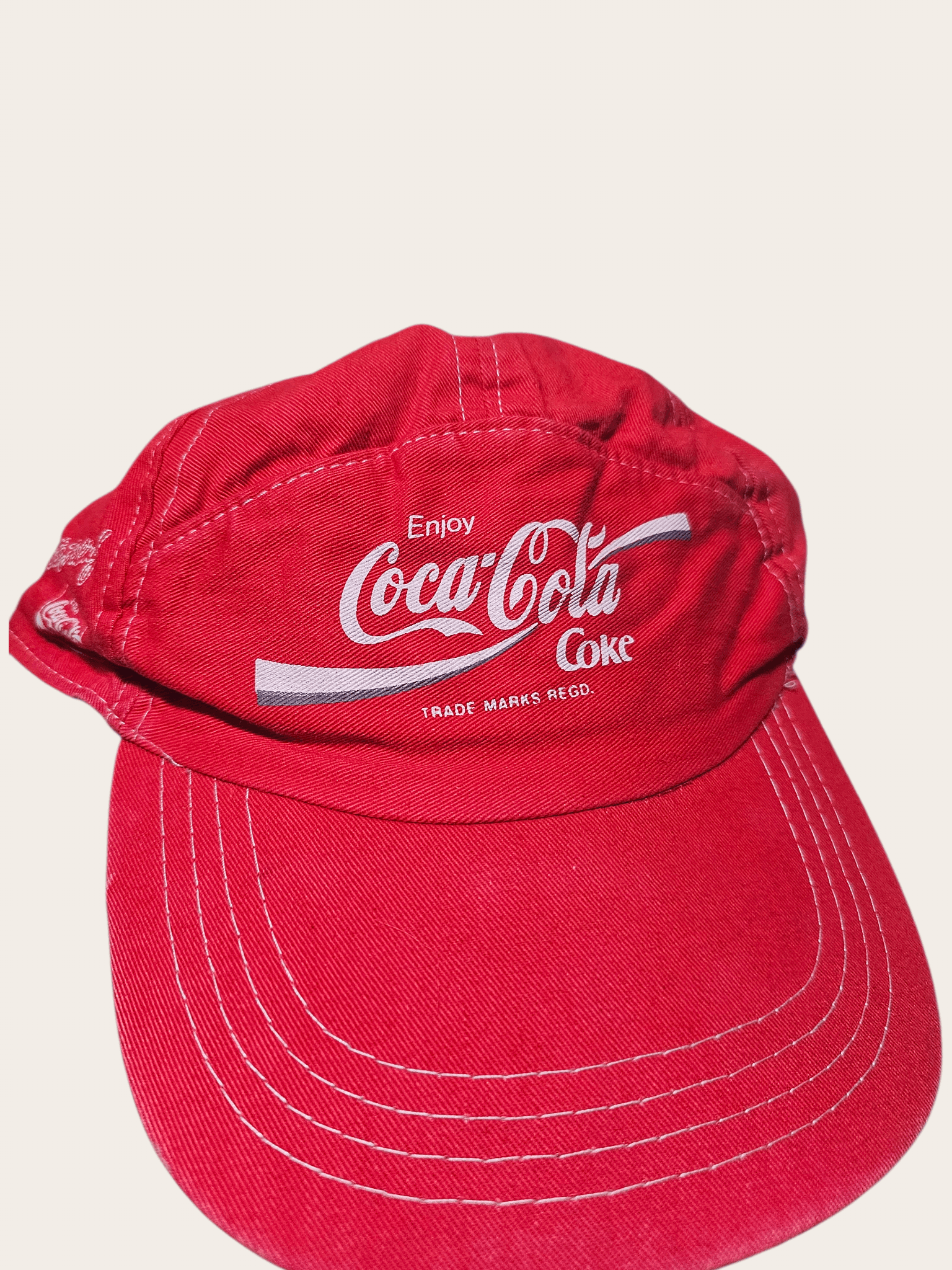 Coca Cola Vintage CocaCola 80's Logo Hat Size ONE SIZE - 2 Thumbnail