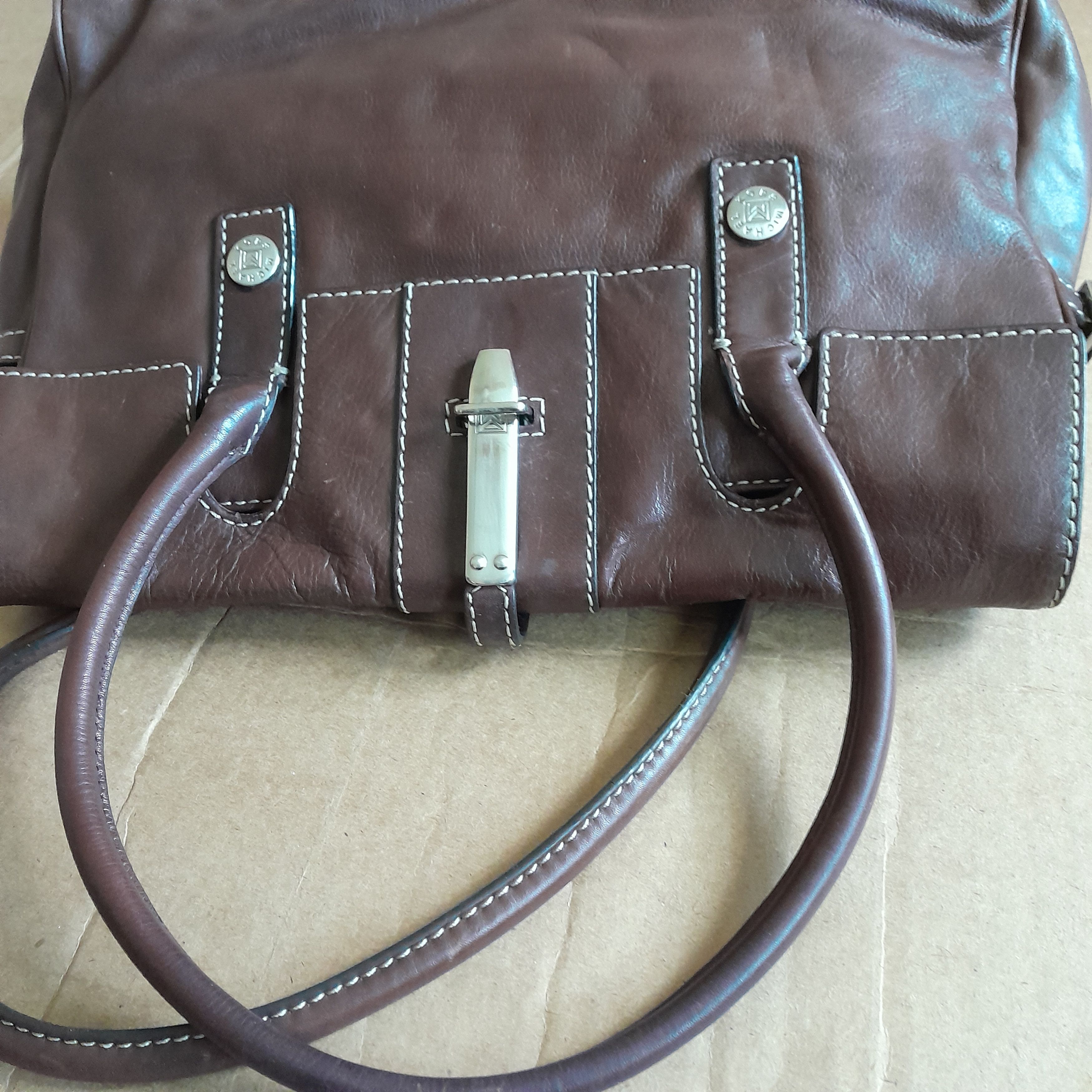 Michael Kors Michael Kors Brown Patent Leather Shoulder Bag Size ONE SIZE - 8 Thumbnail