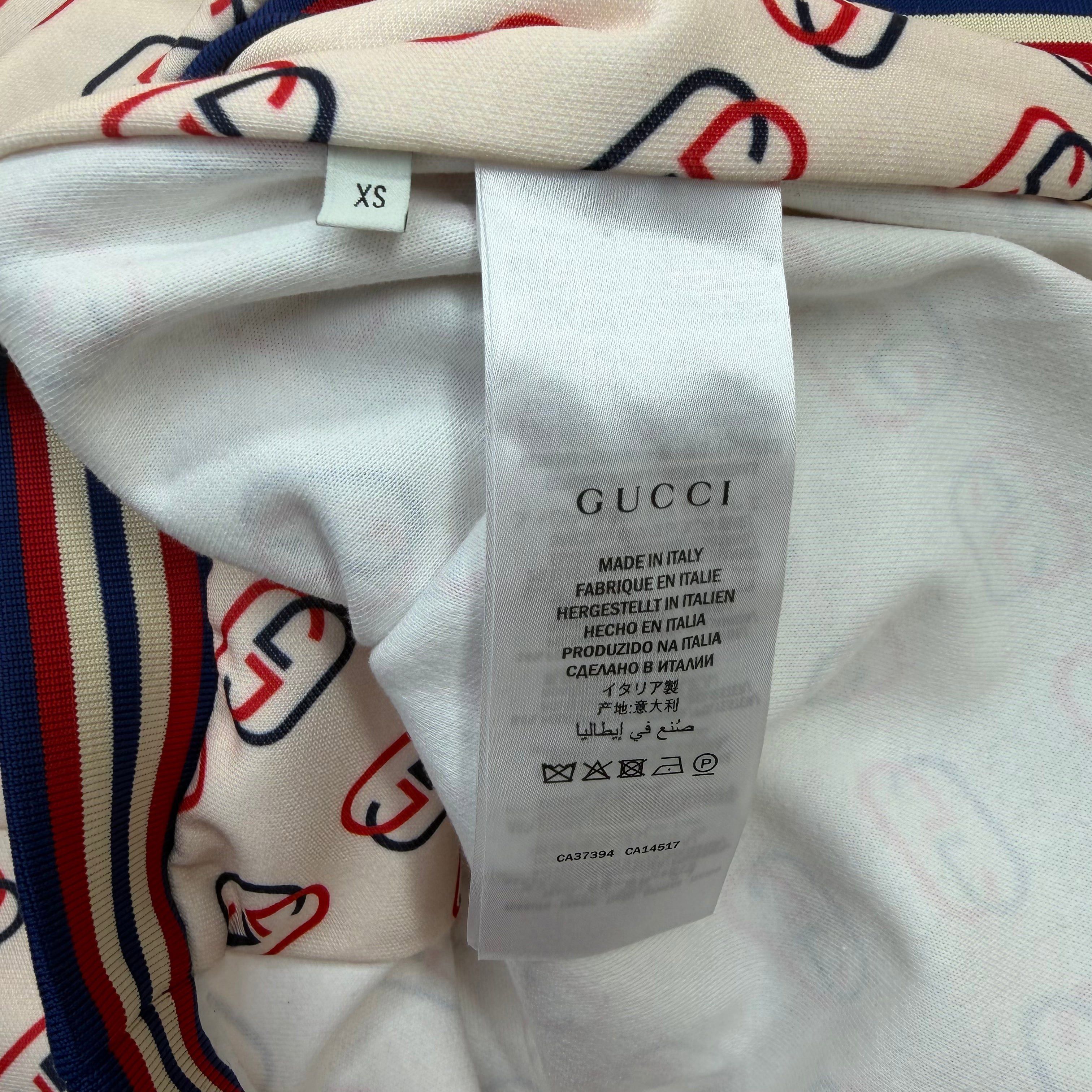 Gucci Gucci Interlocking GG Ivory Technical Jersey Track Jacket XS Size US S / EU 44-46 / 1 - 5 Thumbnail