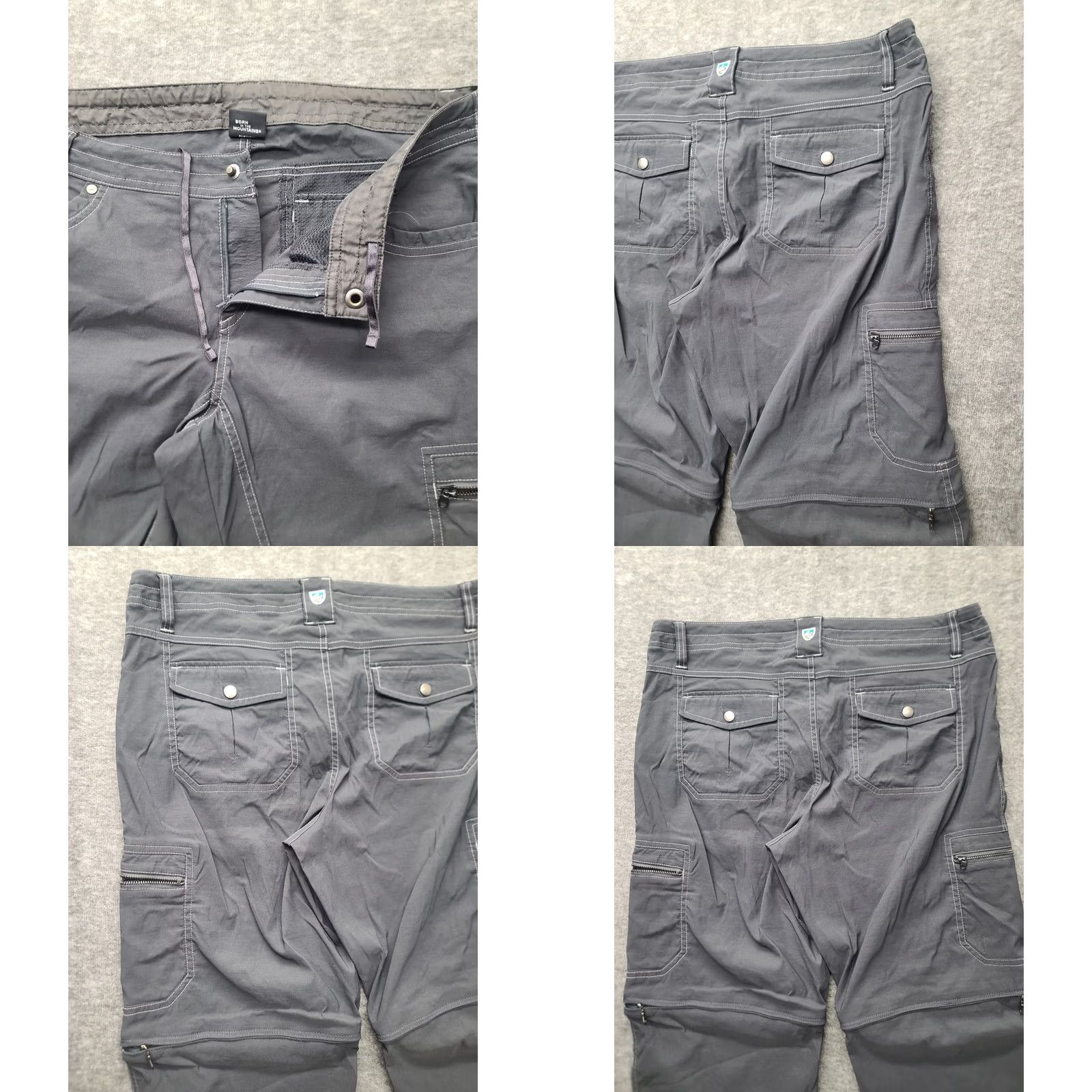 Vintage Kuhl Kliffside Pants Womens 12x32 Cargo Regular Fit Gorpcore Hiking Size 34" / US 12 / IT 48 - 9 Thumbnail