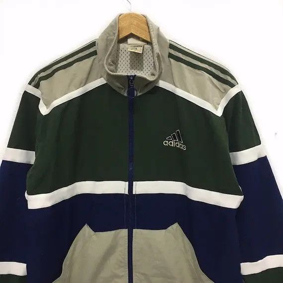 Adidas ADIDAS 3 Stripes Pocket Sweater Full Zip Big Logo Striped Size S / US 4 / IT 40 - 2 Thumbnail