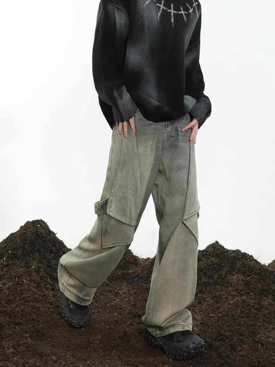 Japanese Brand Opium Baggy Denim Jeans y2k Size US 30 / EU 46 - 4 Thumbnail