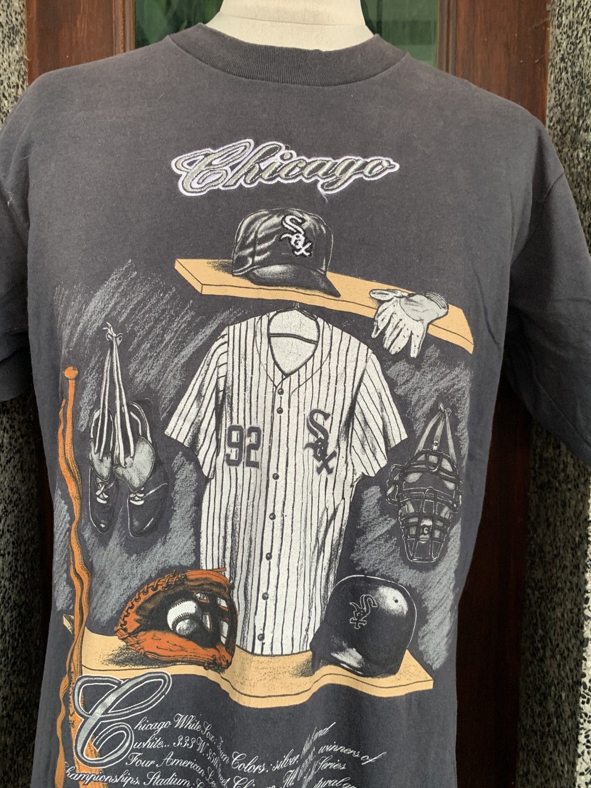 MLB Vintage 90s Chicago White Sox MLB Nutmeg T shirt Size US L / EU 52-54 / 3 - 2 Thumbnail