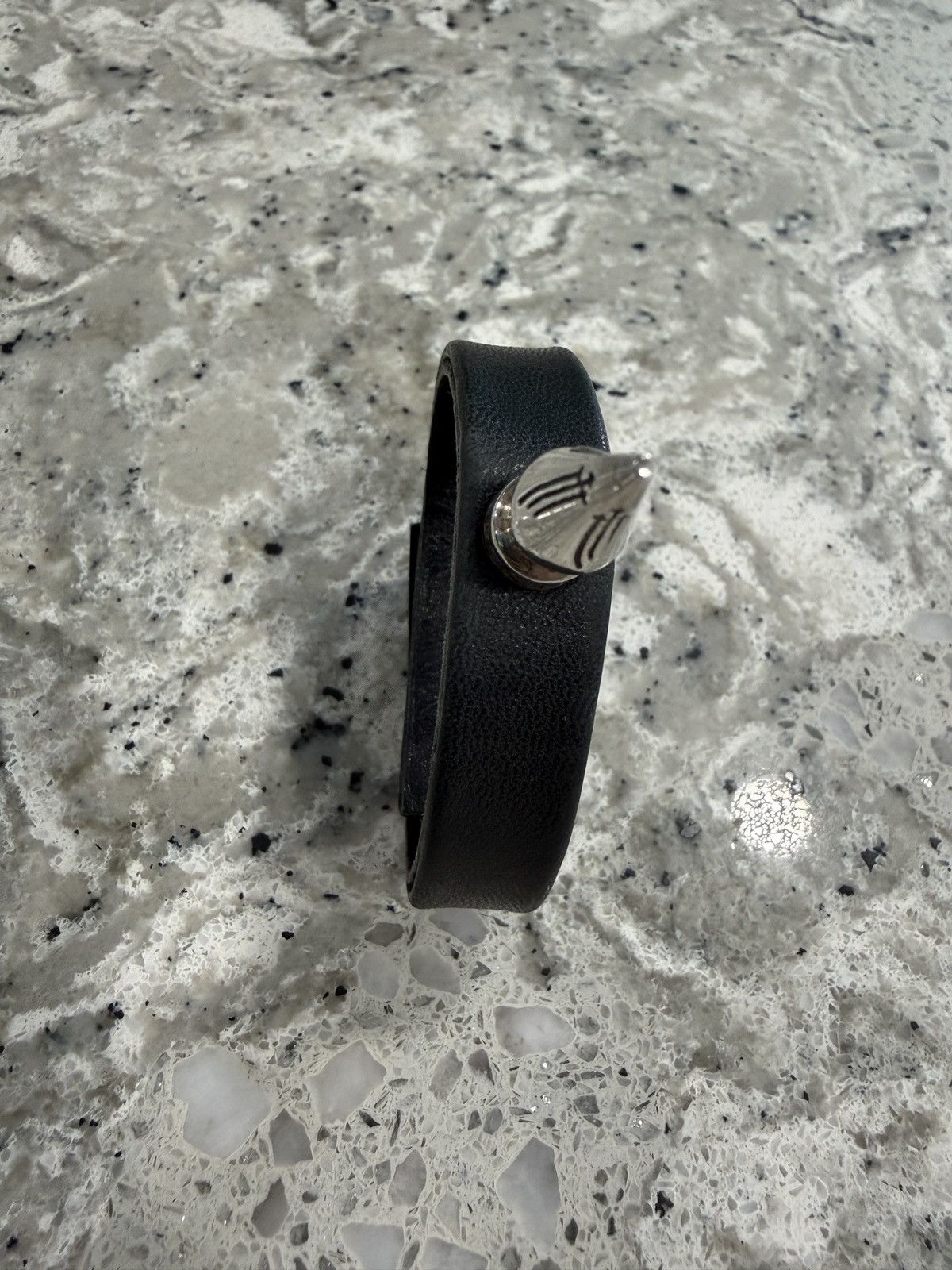 Chrome Hearts Chrome Hearts Spike Leather Bracelet Size ONE SIZE - 3 Thumbnail