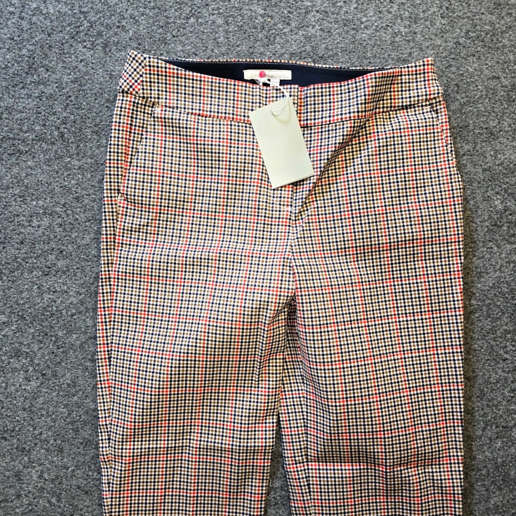 Boden Boden Pants Womens 4P Petite Blue Red Plaid Richmond Ankle Career Preppy Shirt or Pants? Size 27" / US 4 / IT 40 - 2 Thumbnail