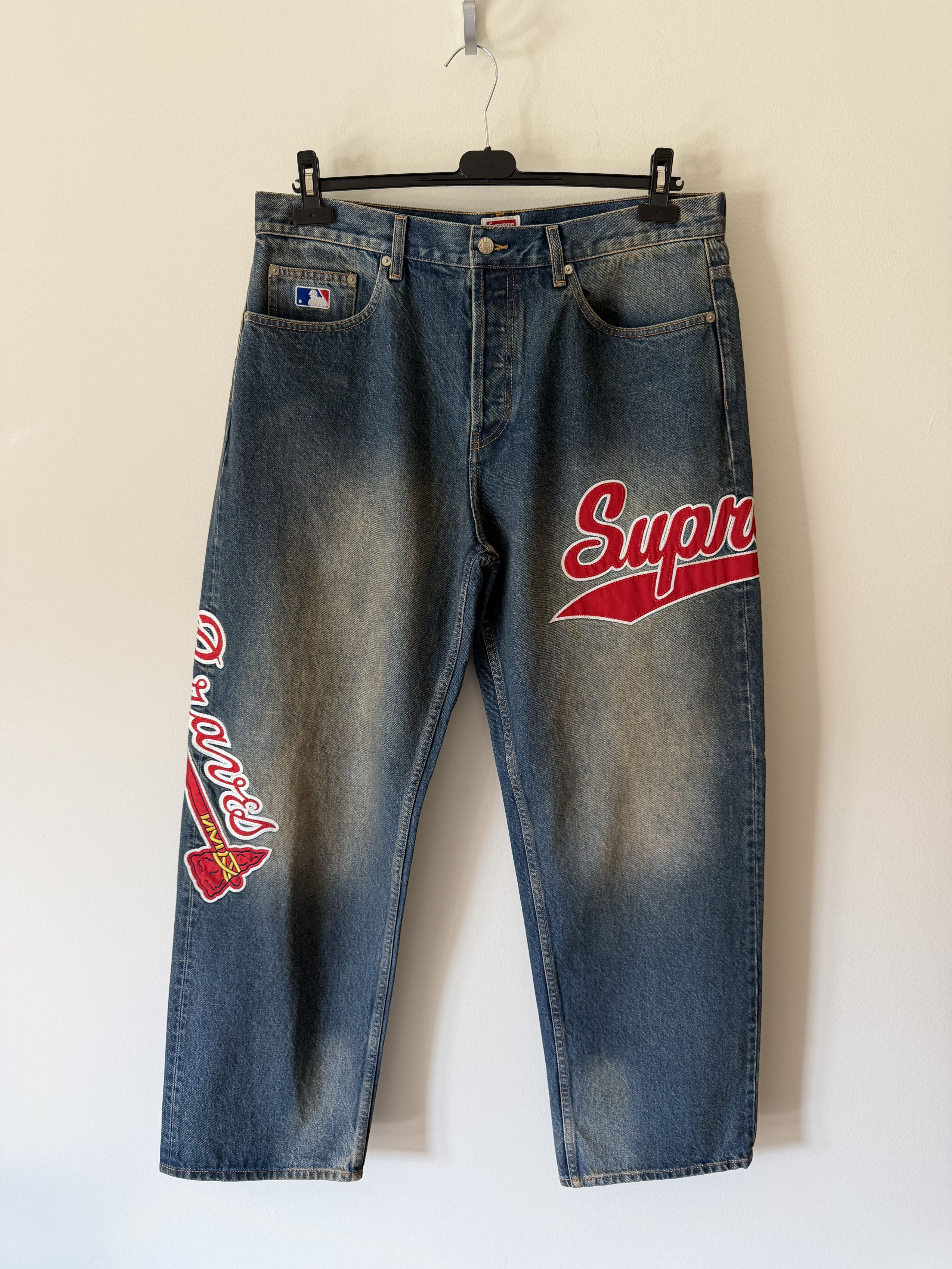 Supreme S LOGO LOOSE FIT JEAN (SUPREME) | Grailed