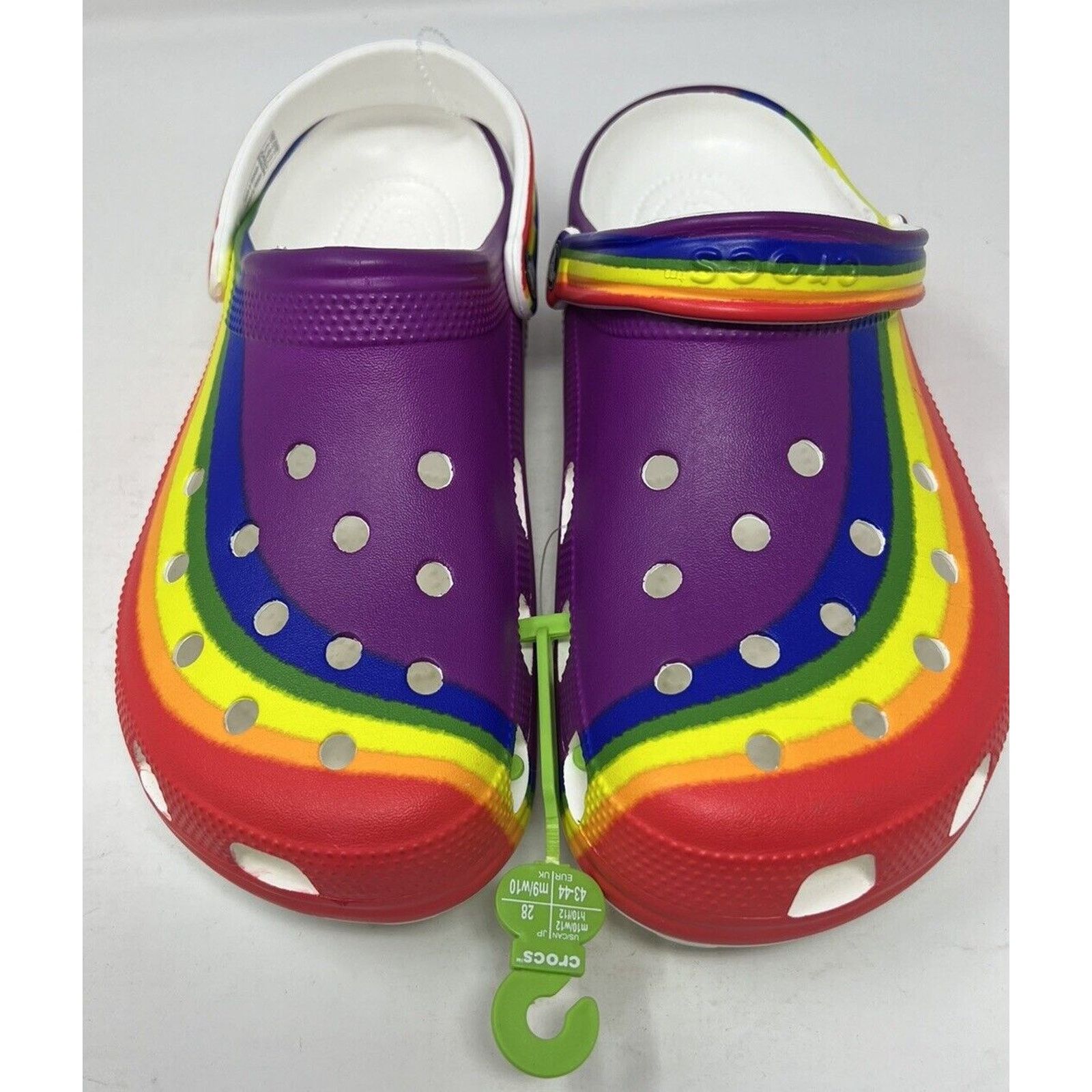 Crocs Crocs Classic Rainbow Clog Unisex Shoes Men: 10 Women: 12 Size US 10 / IT 40 - 1 Thumbnail