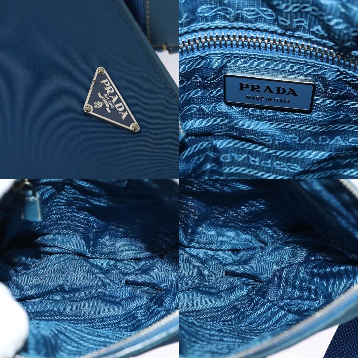 Prada PRADA Shoulder Bag Nylon Blue Silver Size ONE SIZE - 11 Thumbnail