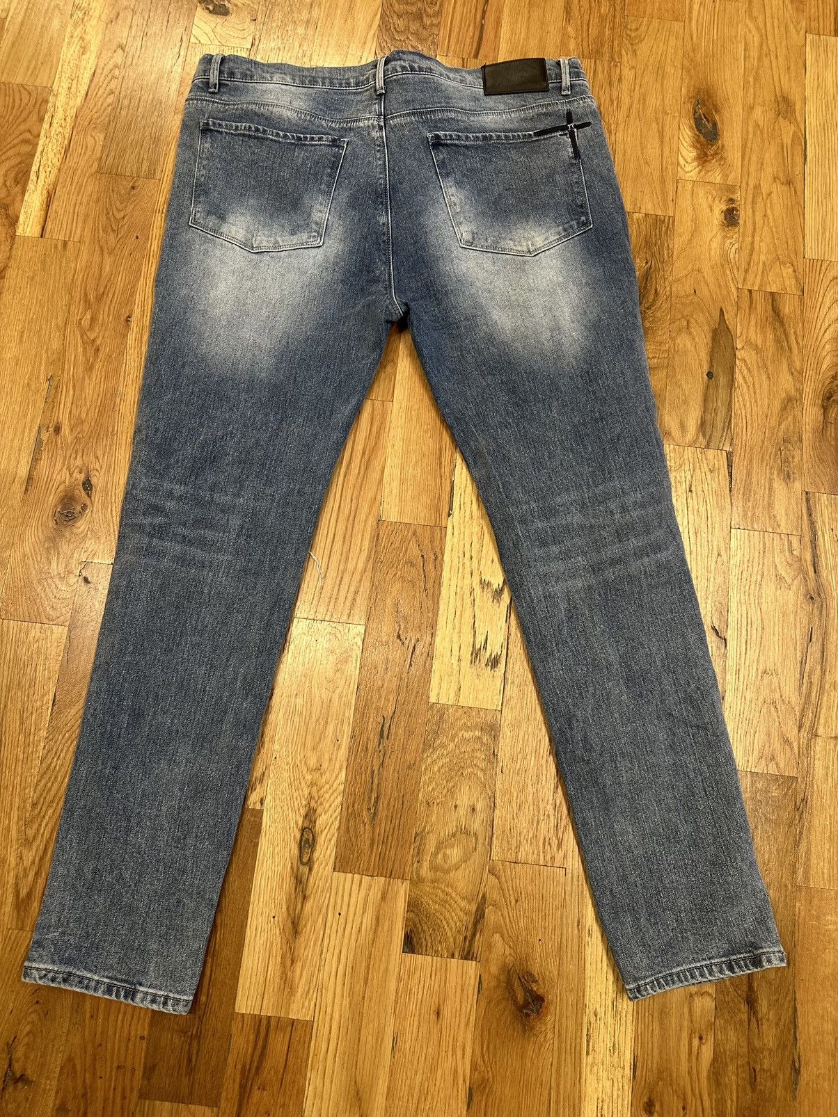 Rta Rta Side Crosses Dark Blue Denim Jeans Size 40 Size US 40 / EU 56 - 2 Thumbnail
