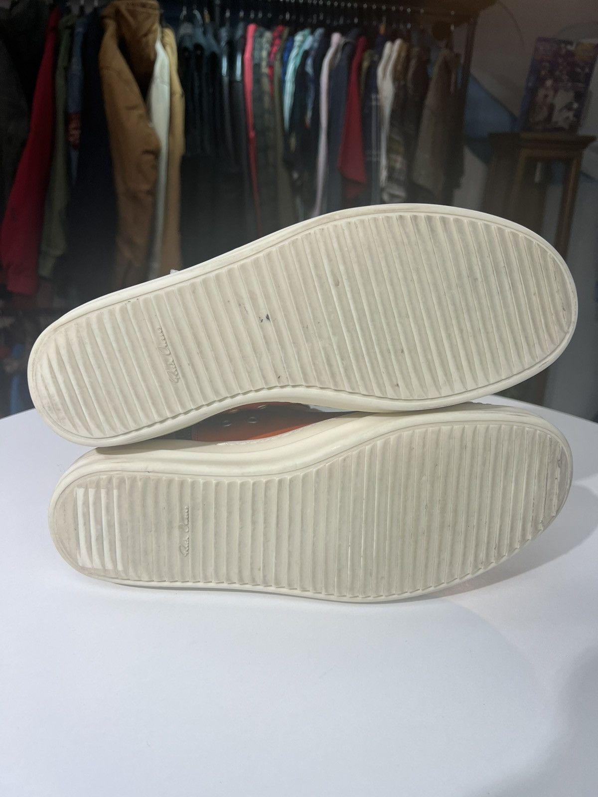Rick Owens Preowned Rick Owens Fogachine Hi-Top ‘Orange’ Size US 11 / EU 44 - 7 Thumbnail