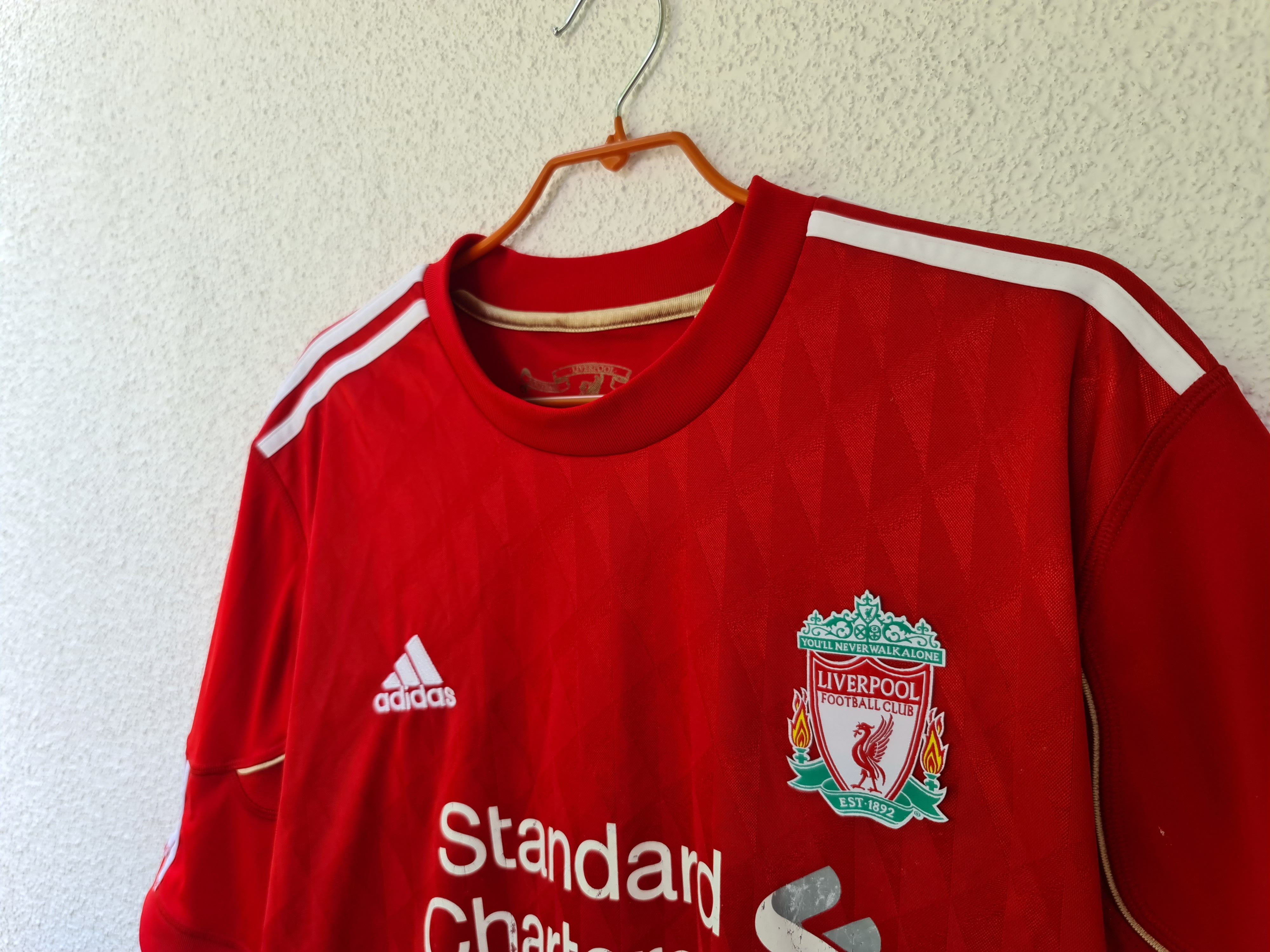 Adidas LIVERPOOL 2010 2012 HOME FOOTBALL SHIRT SOCCER JERSEY ADIDAS Size US L / EU 52-54 / 3 - 3 Thumbnail