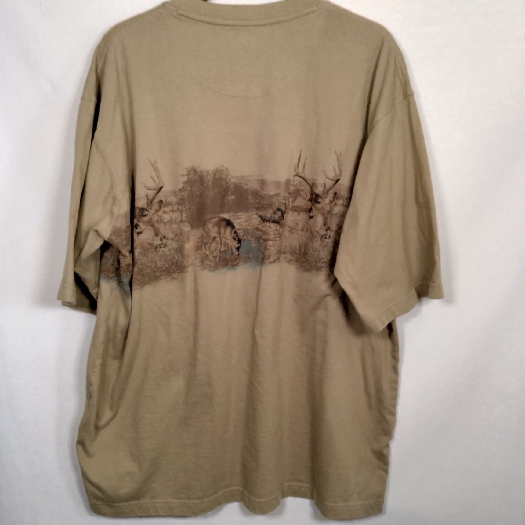 Vintage VINTAGE Redhead Henley Shirt Men XL Buck Deer Turkey Hunting Hunt Tan Animals Cabincore Size US XL / EU 56 / 4 - 3 Thumbnail