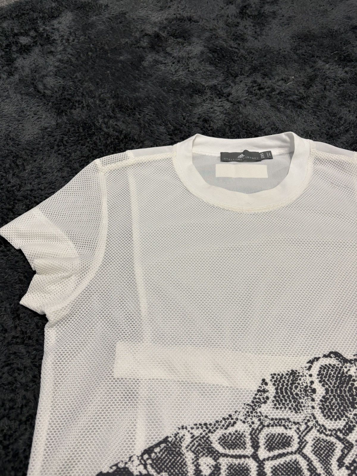 Adidas × Stella McCartney Adidas Stella McCartney SS 2017 Mesh Snake Print Tee Size S / US 4 / IT 40 - 3 Thumbnail