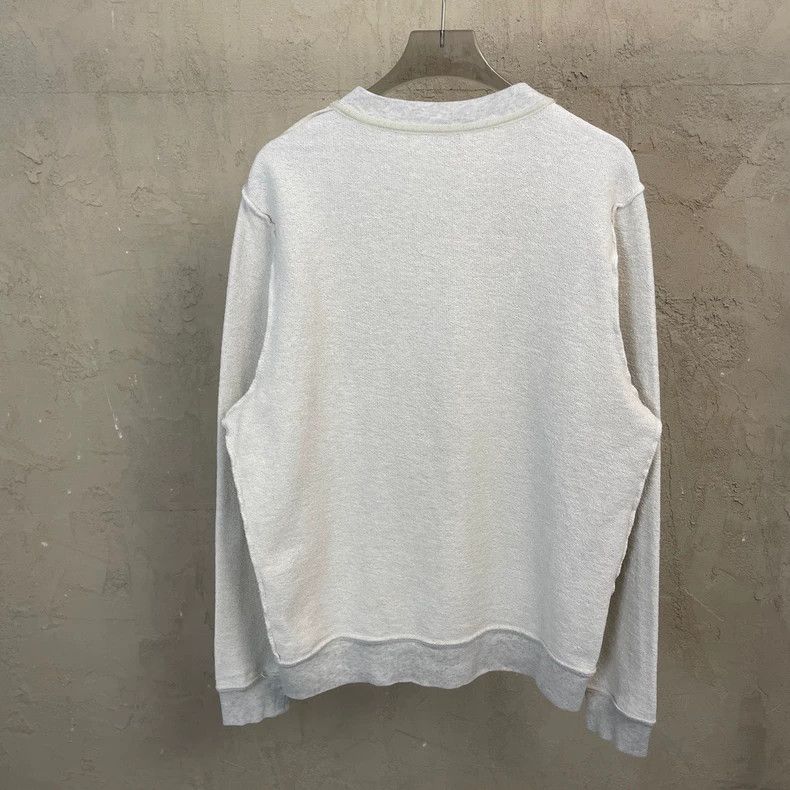 Loewe loewe Beige embroidered large logo reverse-wear crewneck sw Size US S / EU 44-46 / 1 - 2 Thumbnail