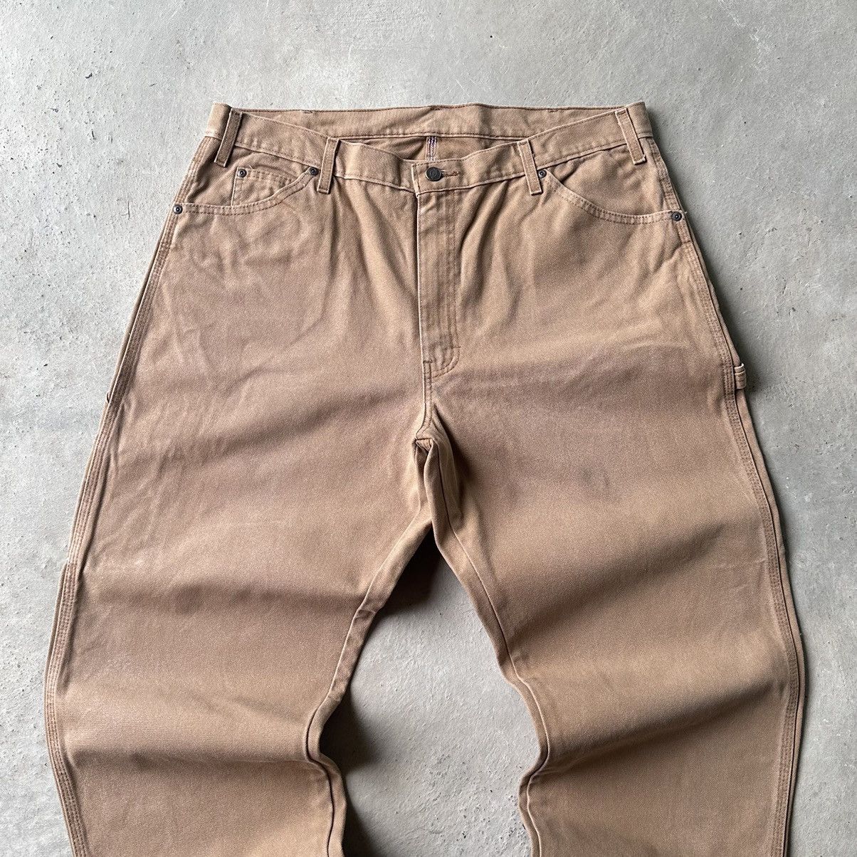 Carhartt × Dickies (38x33) Crazy Vintage Y2K Faded Dickies Carpenter Pants Size US 38 / EU 54 - 2 Thumbnail