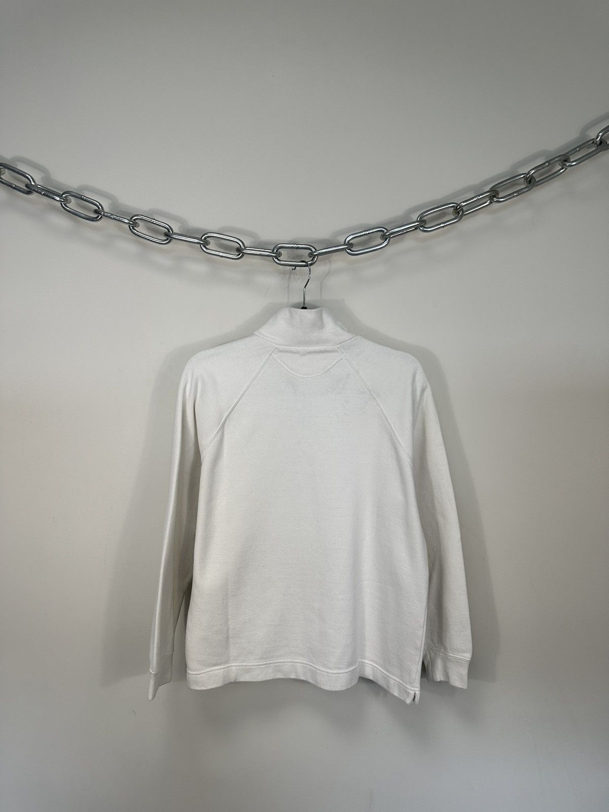 Moncler Vintage Moncler Grenoble White Luxury 1/4 Zip Sweater Size US S / EU 44-46 / 1 - 10 Thumbnail